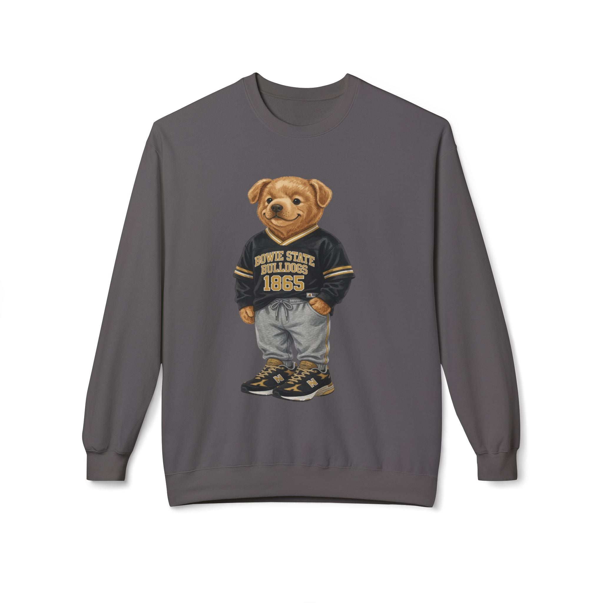 Bowie State Bulldogs Mascot Character- HBCU Polo Bear sweatshirt