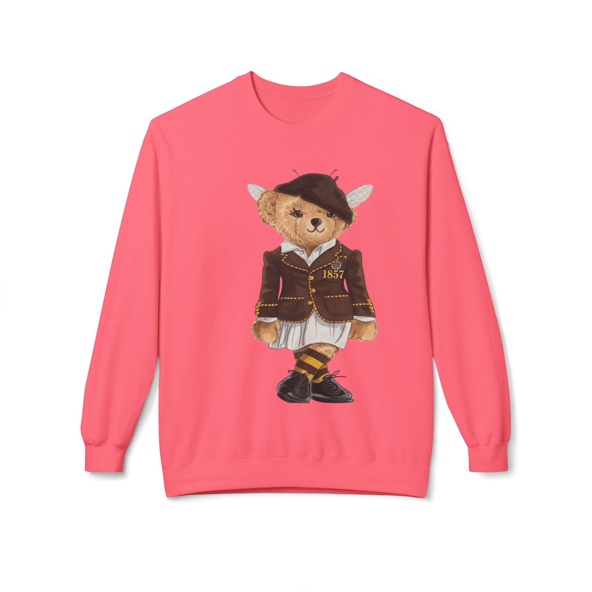 Harris–Stowe HBCU Polo Bear Sweatshirt | HSSU Hornets Teddy | Black Gold Heritage Crew | Yards & Dorms