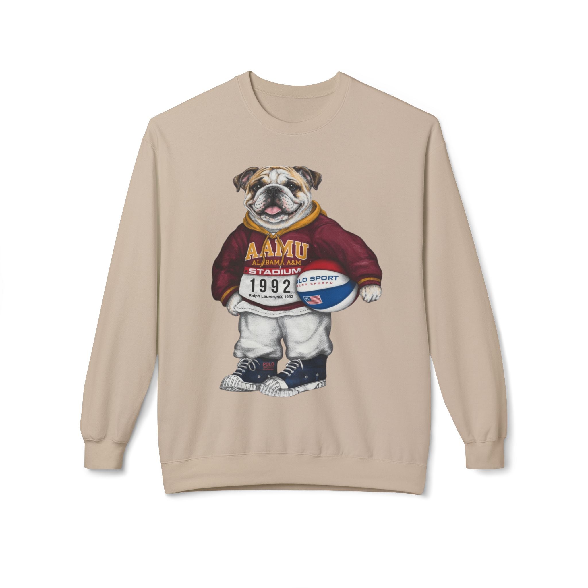 AAMU Bulldog Mascot Stadium Hoodie 1992- HBCU Polo Bear sweatshirt