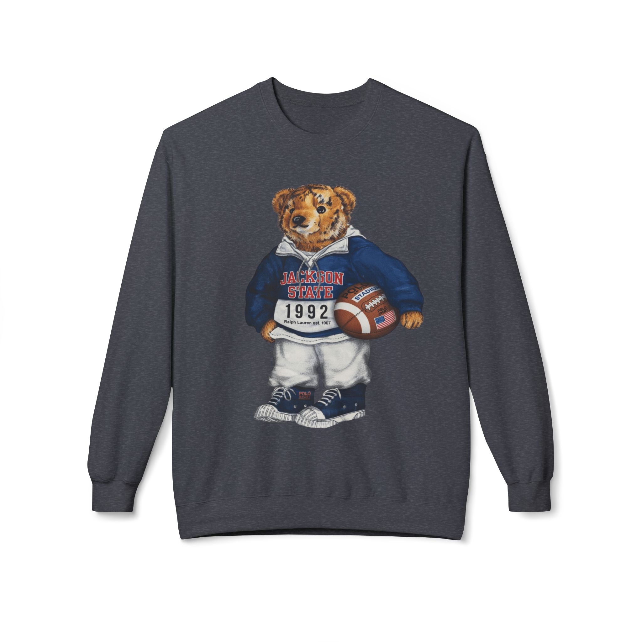 Jackson State Bear Mascot- HBCU Polo Bear sweatshirt