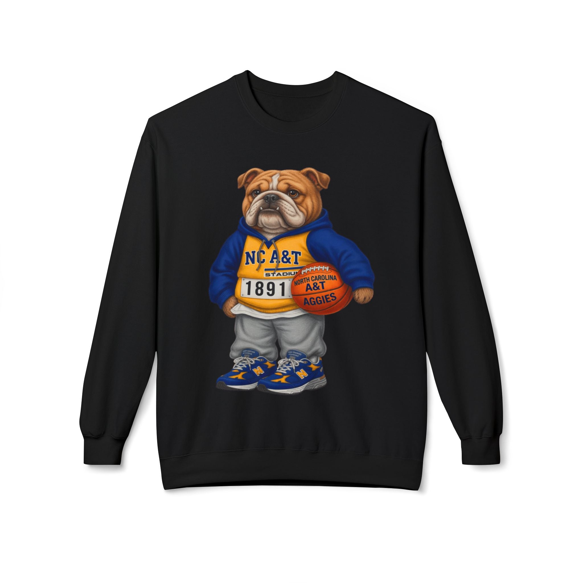 NC A&T Aggies Bulldog Mascot- HBCU Polo Bear sweatshirt