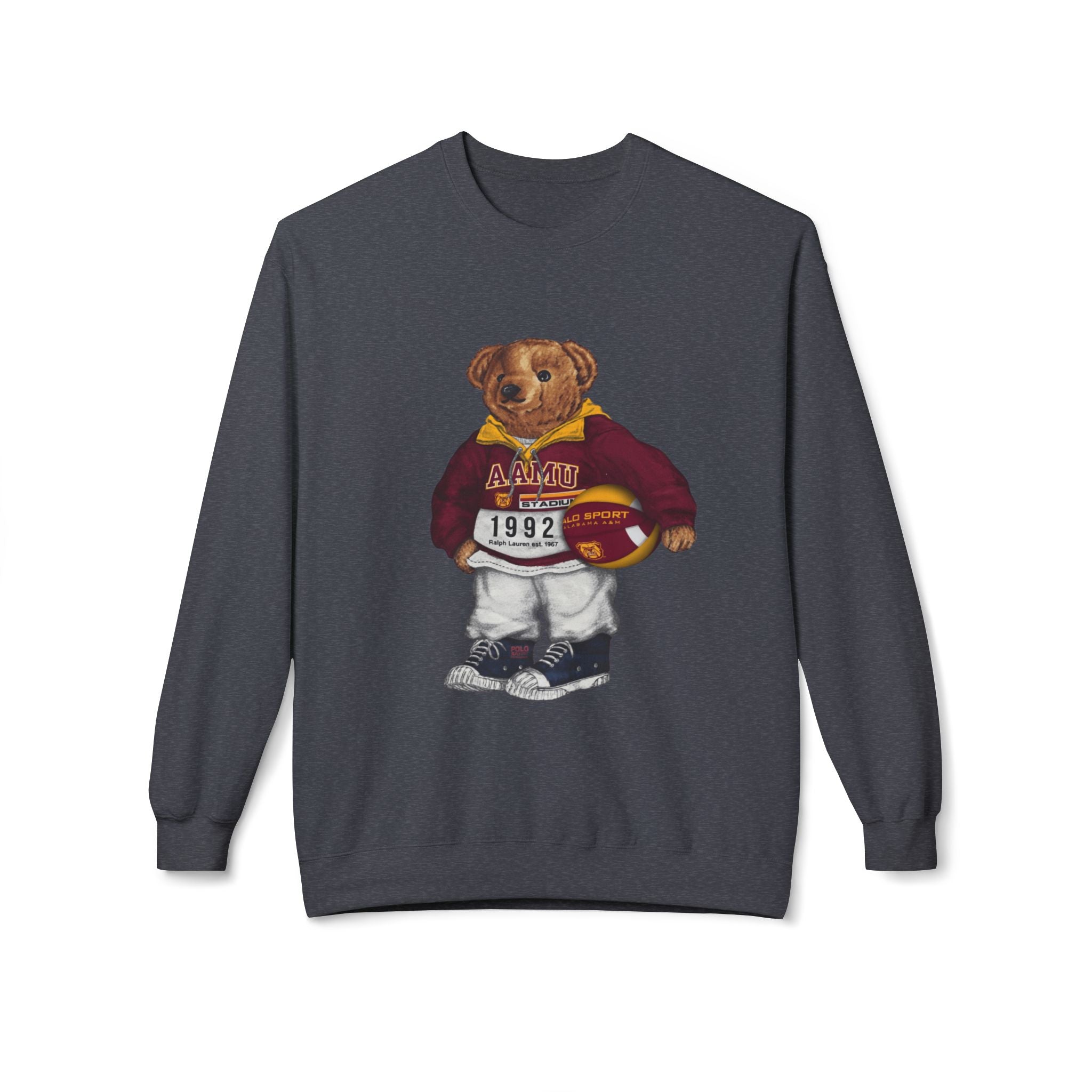 Alabama A&M University Teddy Bear Mascot- HBCU Polo Bear sweatshirt