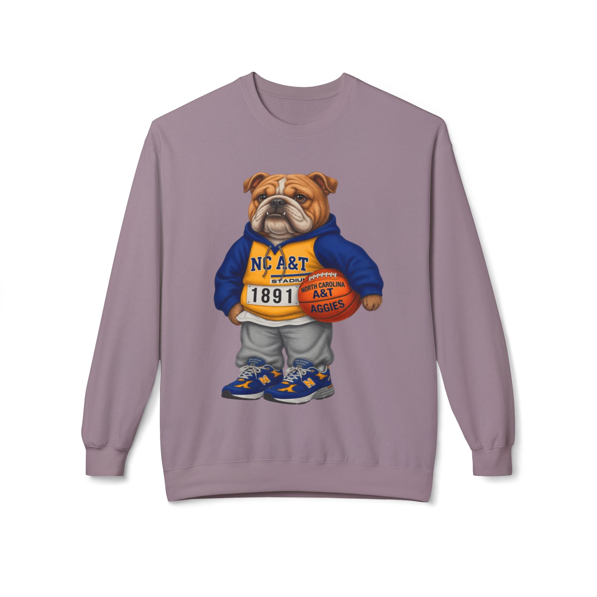 NC A&T Aggies Bulldog Mascot- HBCU Polo Bear sweatshirt