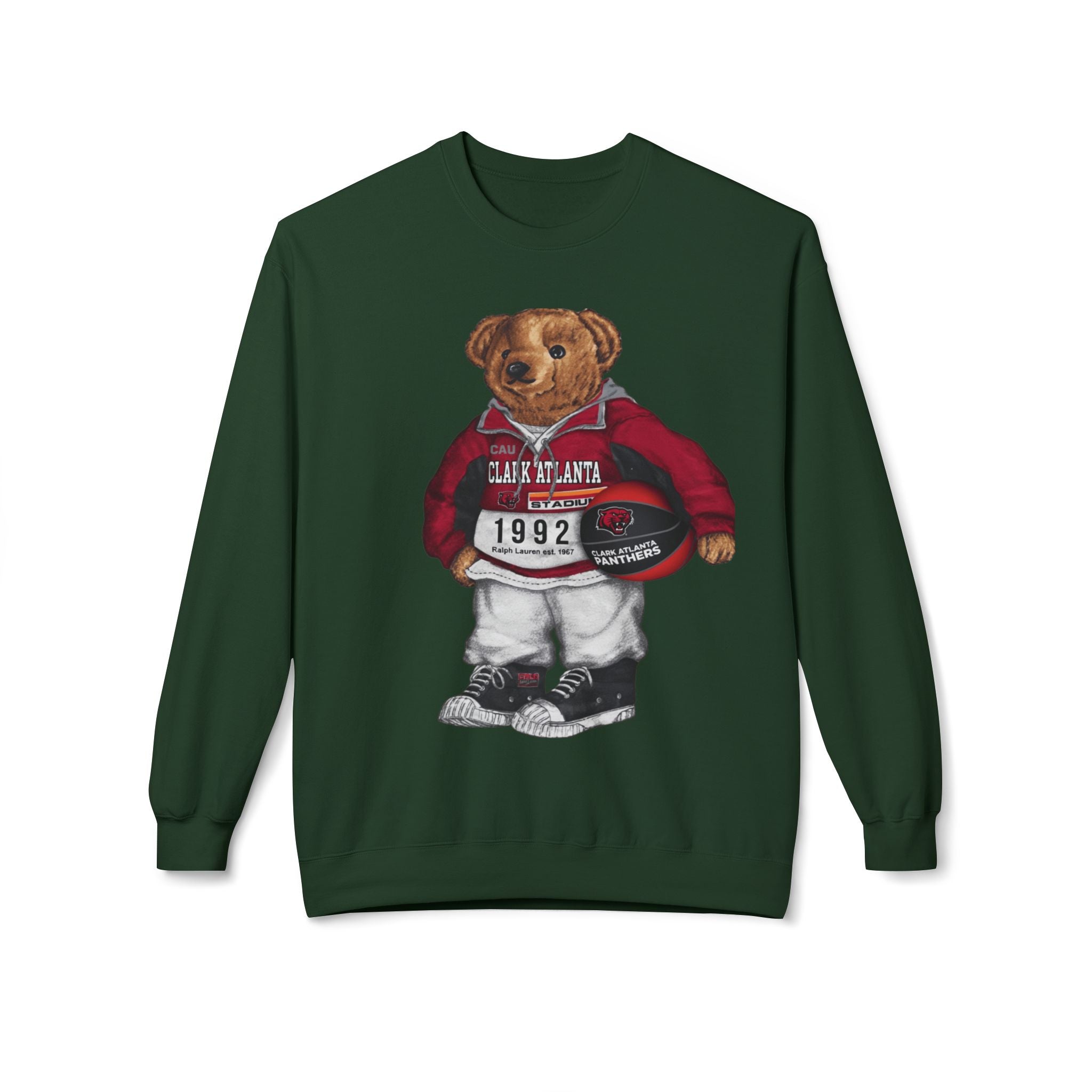 Clark Atlanta Panthers Bear Mascot- HBCU Polo Bear sweatshirt