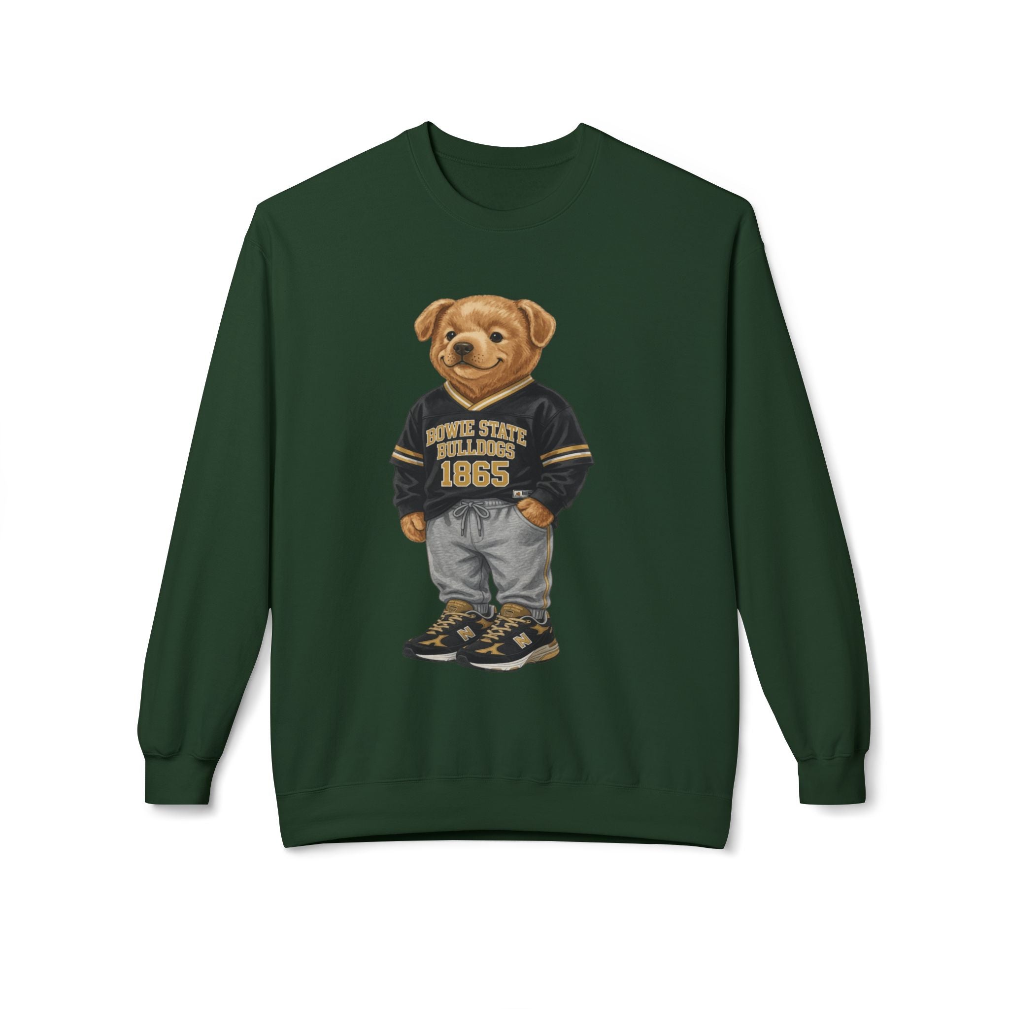 Bowie State Bulldogs Mascot Character- HBCU Polo Bear sweatshirt