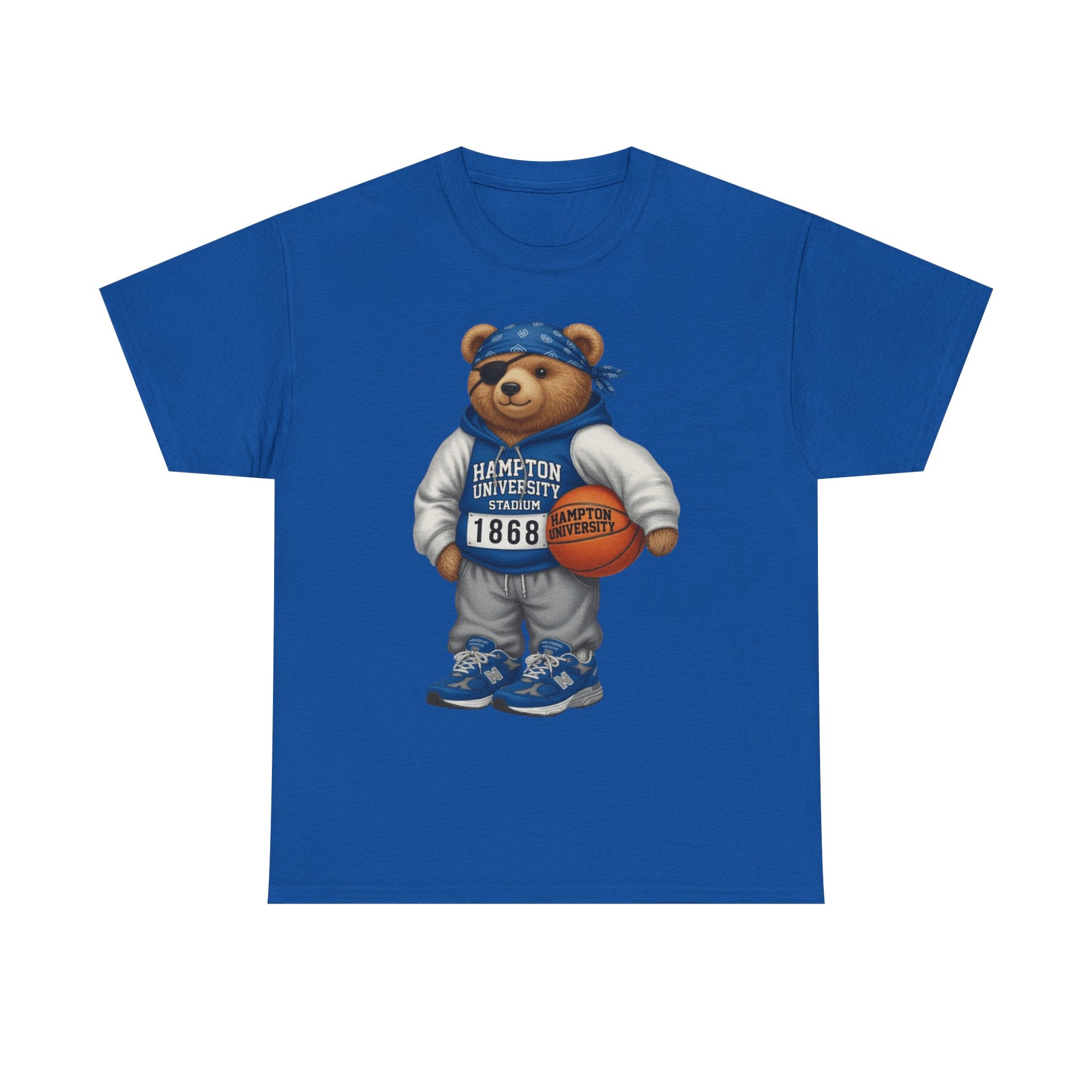 Hampton University  Bear Basketball T-Shirt - '1868' Vintage Campus Spirit Tee
