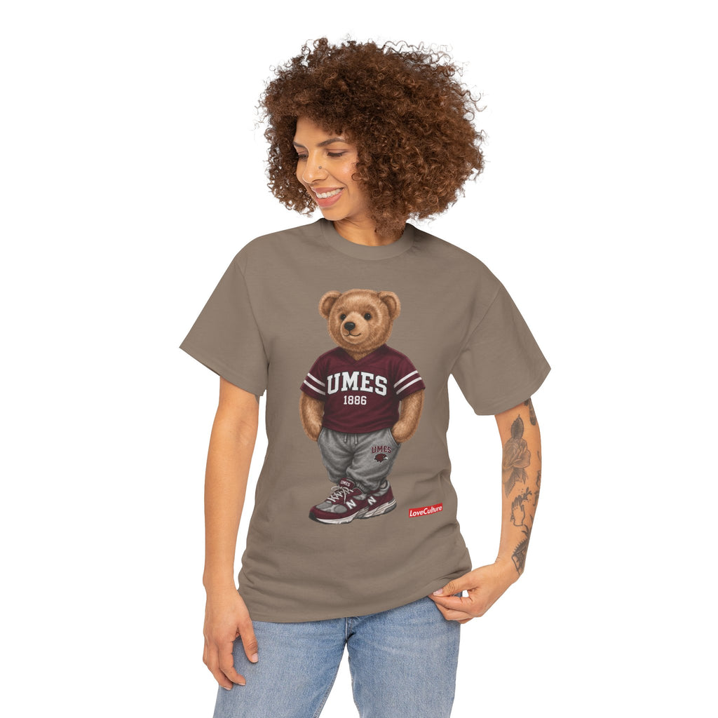 UMES Bear Mascot Tee | Teddy Bear Graphic T-Shirt, UMES 1886 Sweatshirt Style, Maryland Eastern Shore
