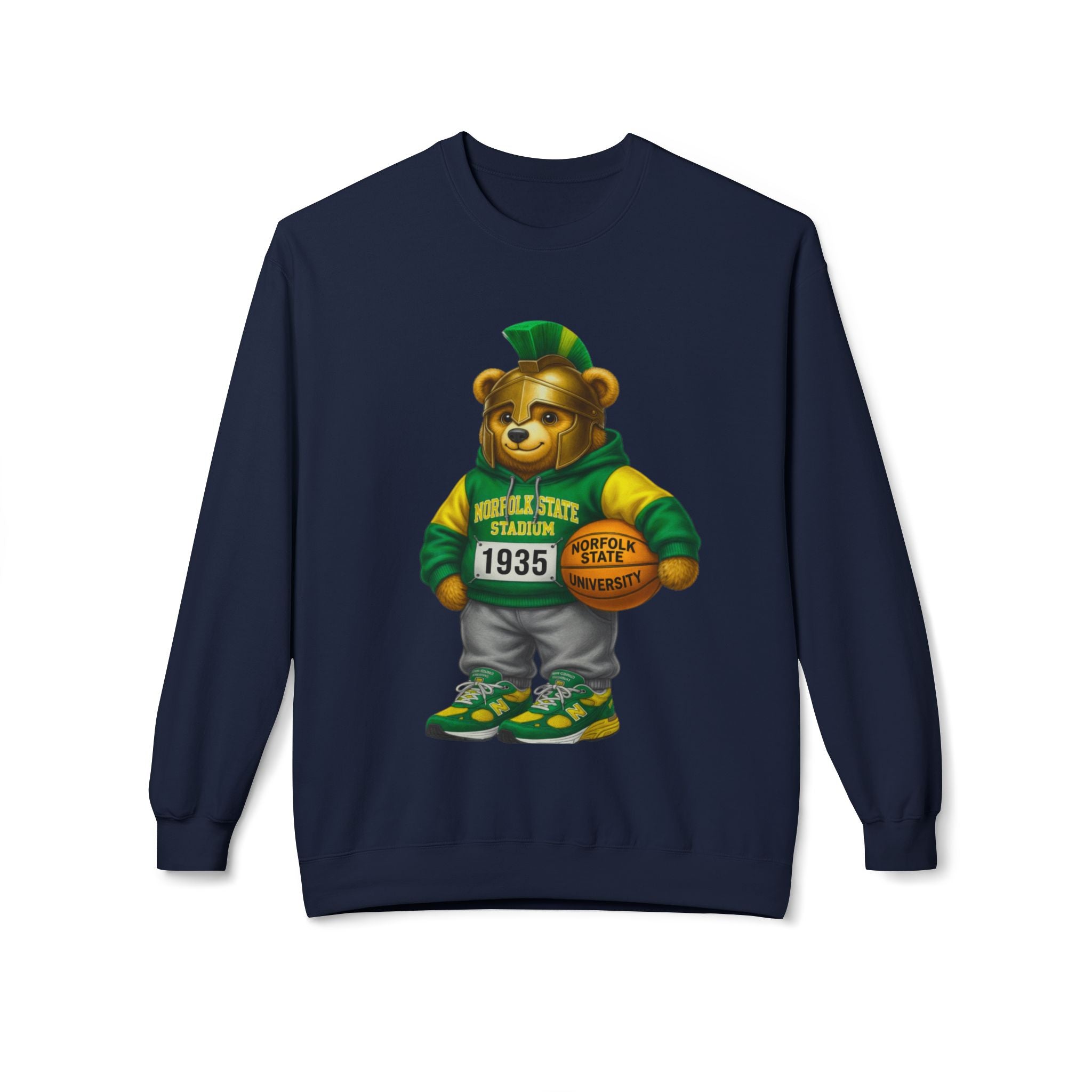 Norfolk State Bear Mascot- HBCU Polo Bear sweatshirt
