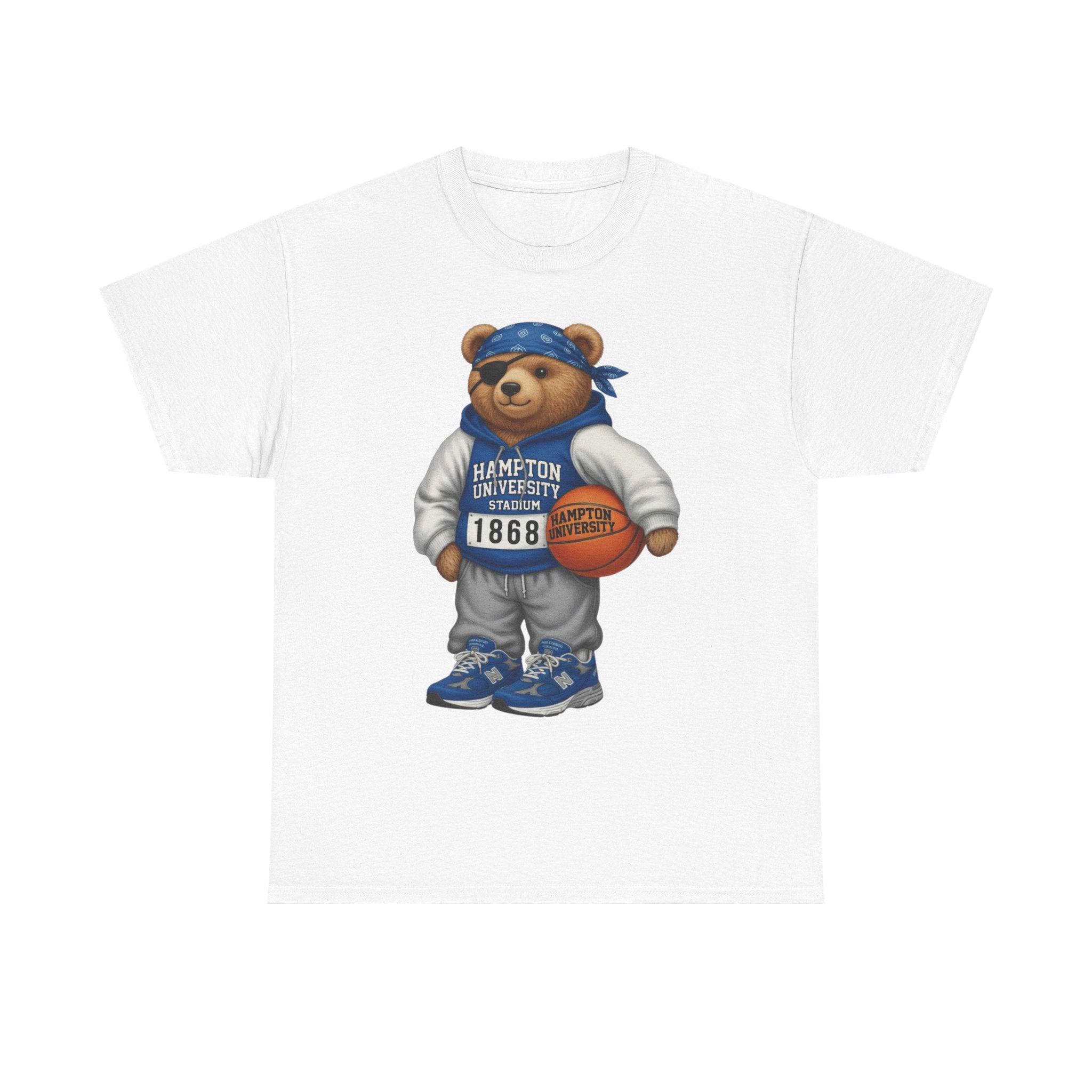 Hampton University  Bear Basketball T-Shirt - '1868' Vintage Campus Spirit Tee