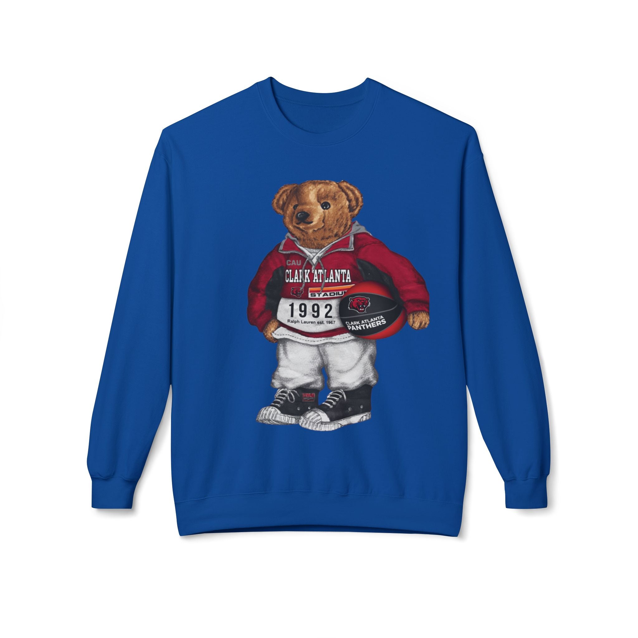 Clark Atlanta Panthers Bear Mascot- HBCU Polo Bear sweatshirt
