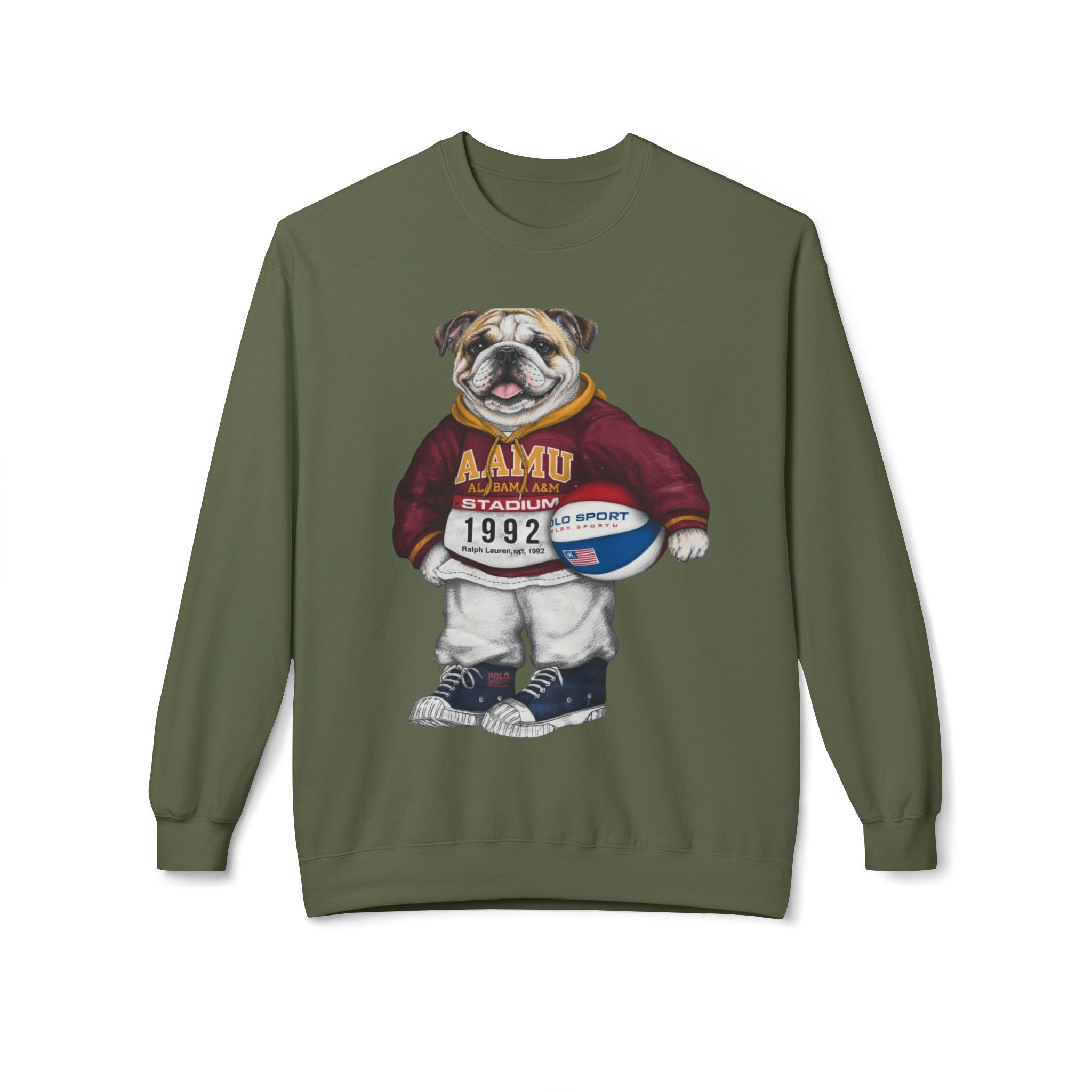 AAMU Bulldog Mascot Stadium Hoodie 1992- HBCU Polo Bear sweatshirt