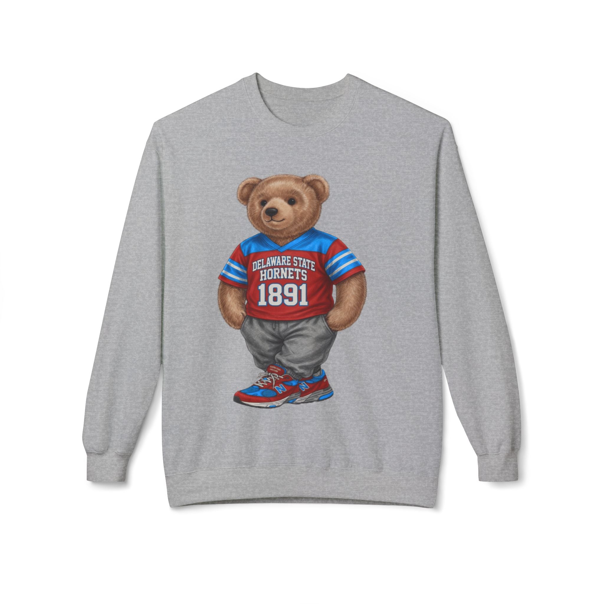 Delaware State Hornets Mascot Bear- HBCU Polo Bear sweatshirt