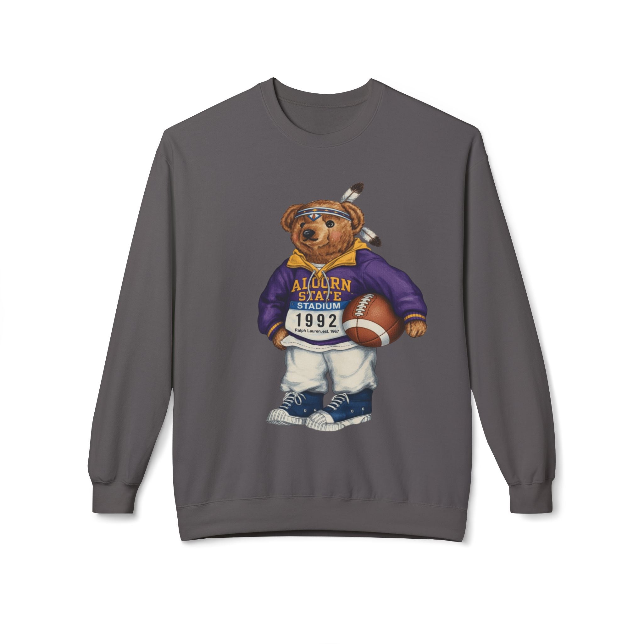 Auburn State Stadium Teddy Bear Mascot 1992- HBCU Polo Bear sweatshirt
