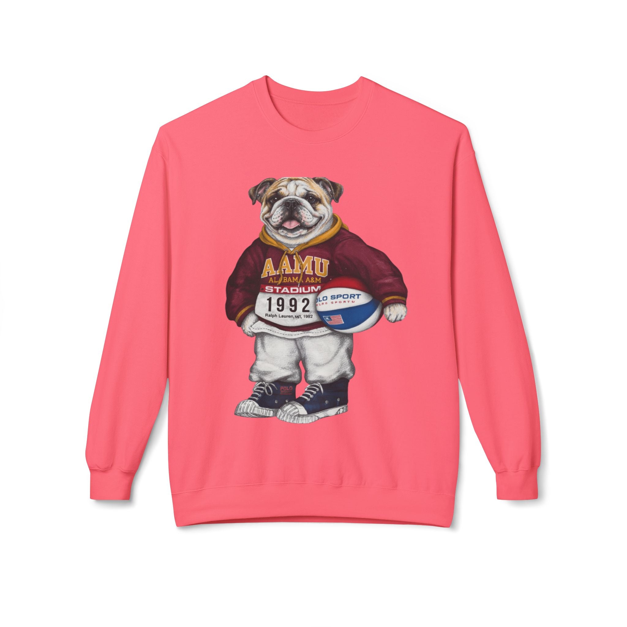 AAMU Bulldog Mascot Stadium Hoodie 1992- HBCU Polo Bear sweatshirt