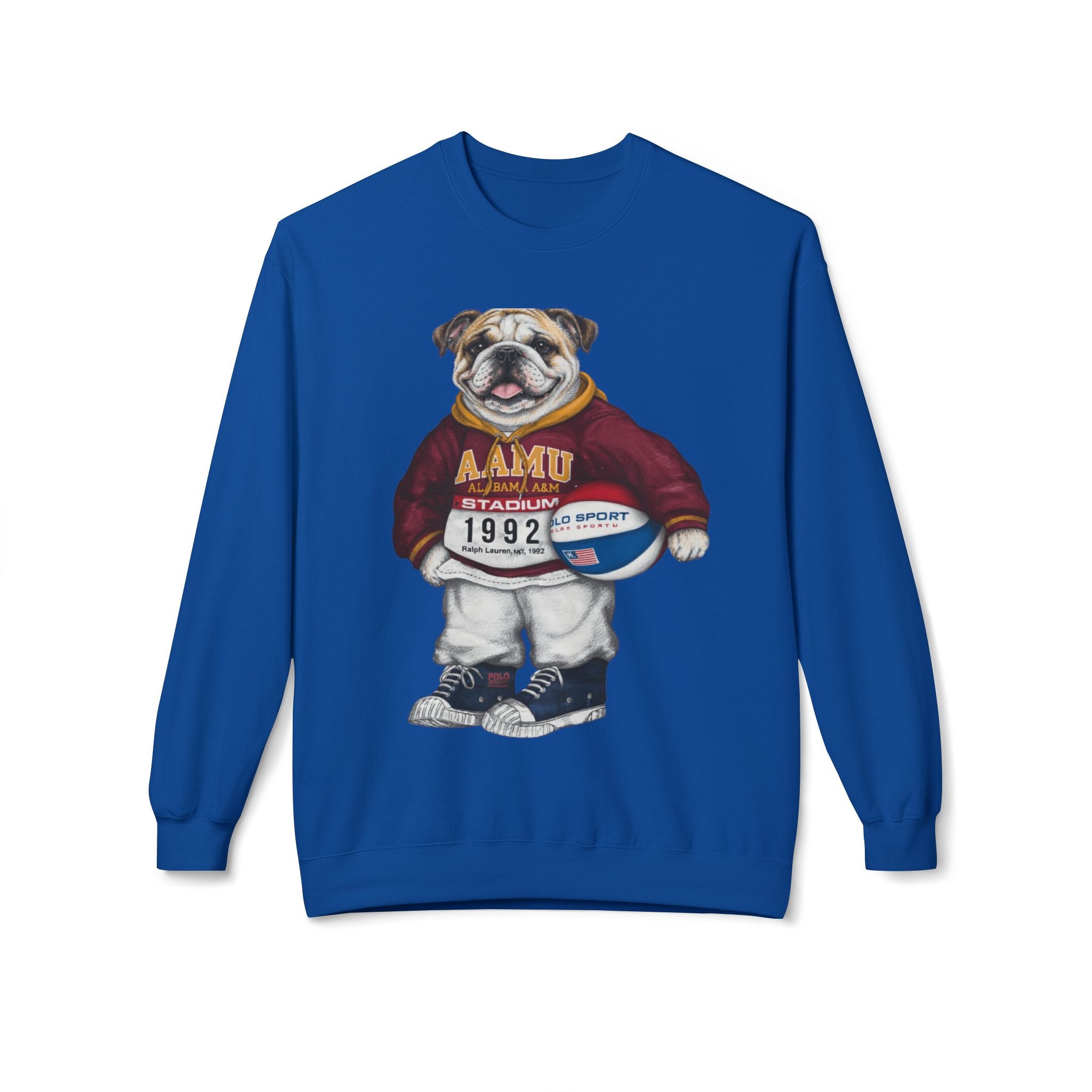 AAMU Bulldog Mascot Stadium Hoodie 1992- HBCU Polo Bear sweatshirt