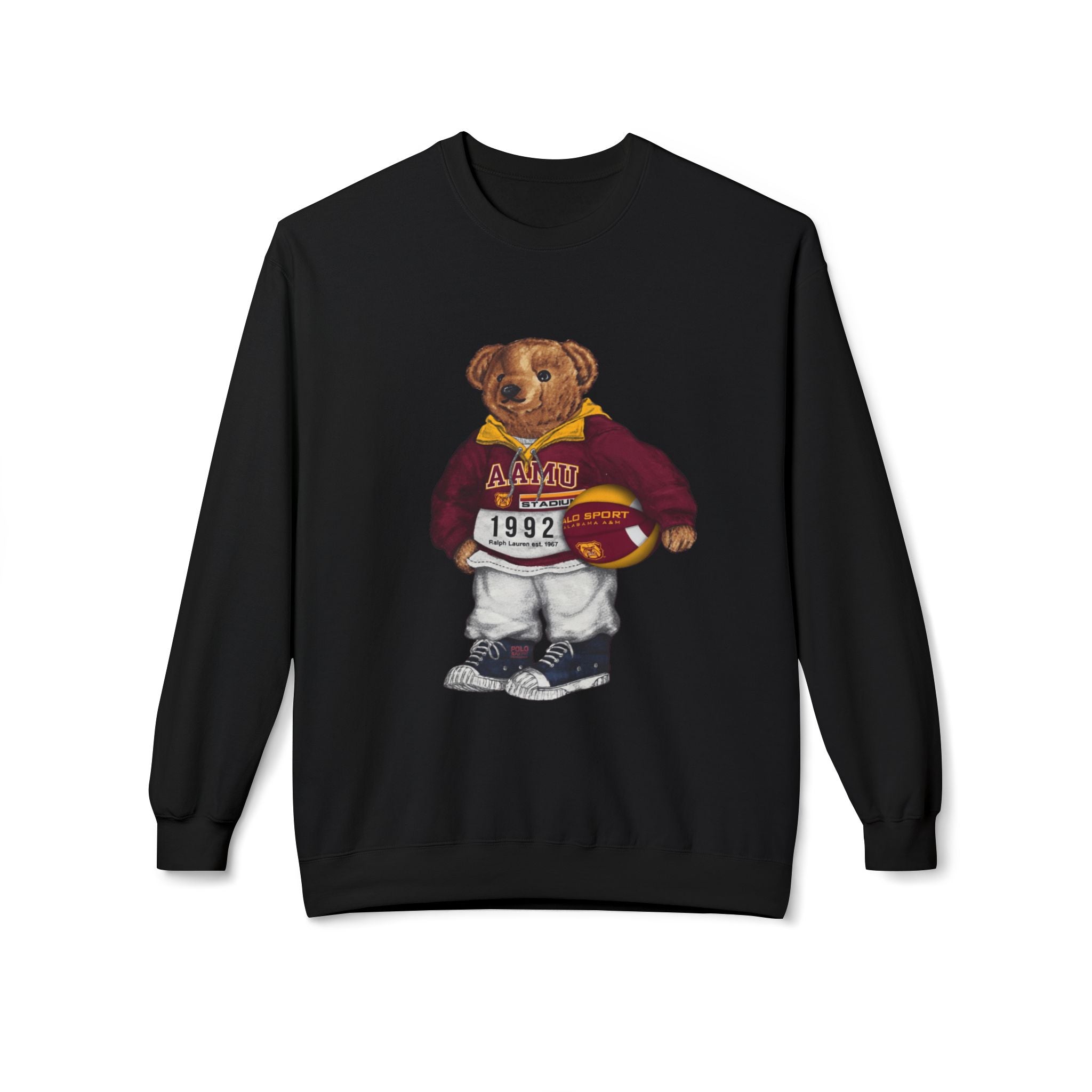 Alabama A&M University Teddy Bear Mascot- HBCU Polo Bear sweatshirt