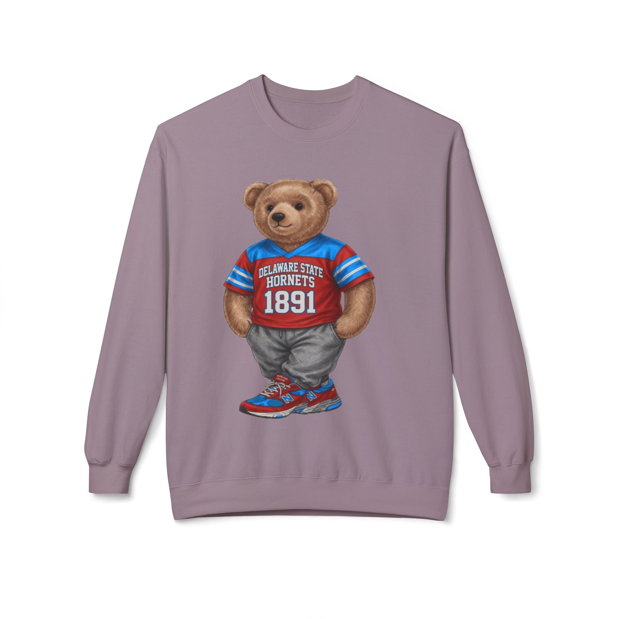 Delaware State Hornets Mascot Bear- HBCU Polo Bear sweatshirt