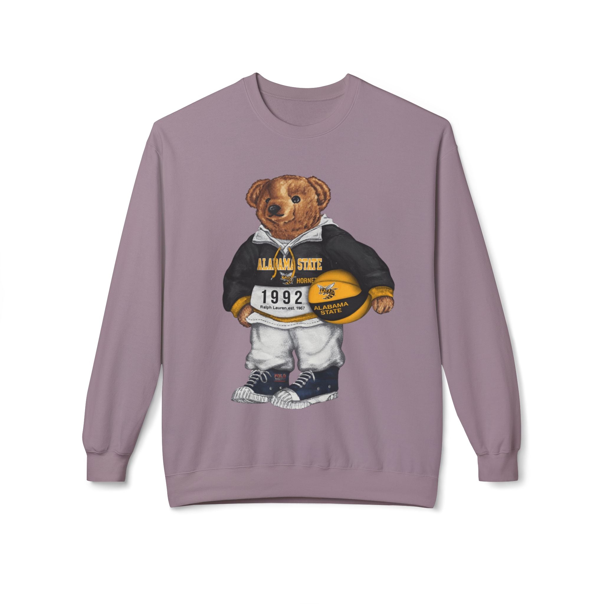 Alabama State Hornets Bear Mascot- HBCU Polo Bear sweatshirt