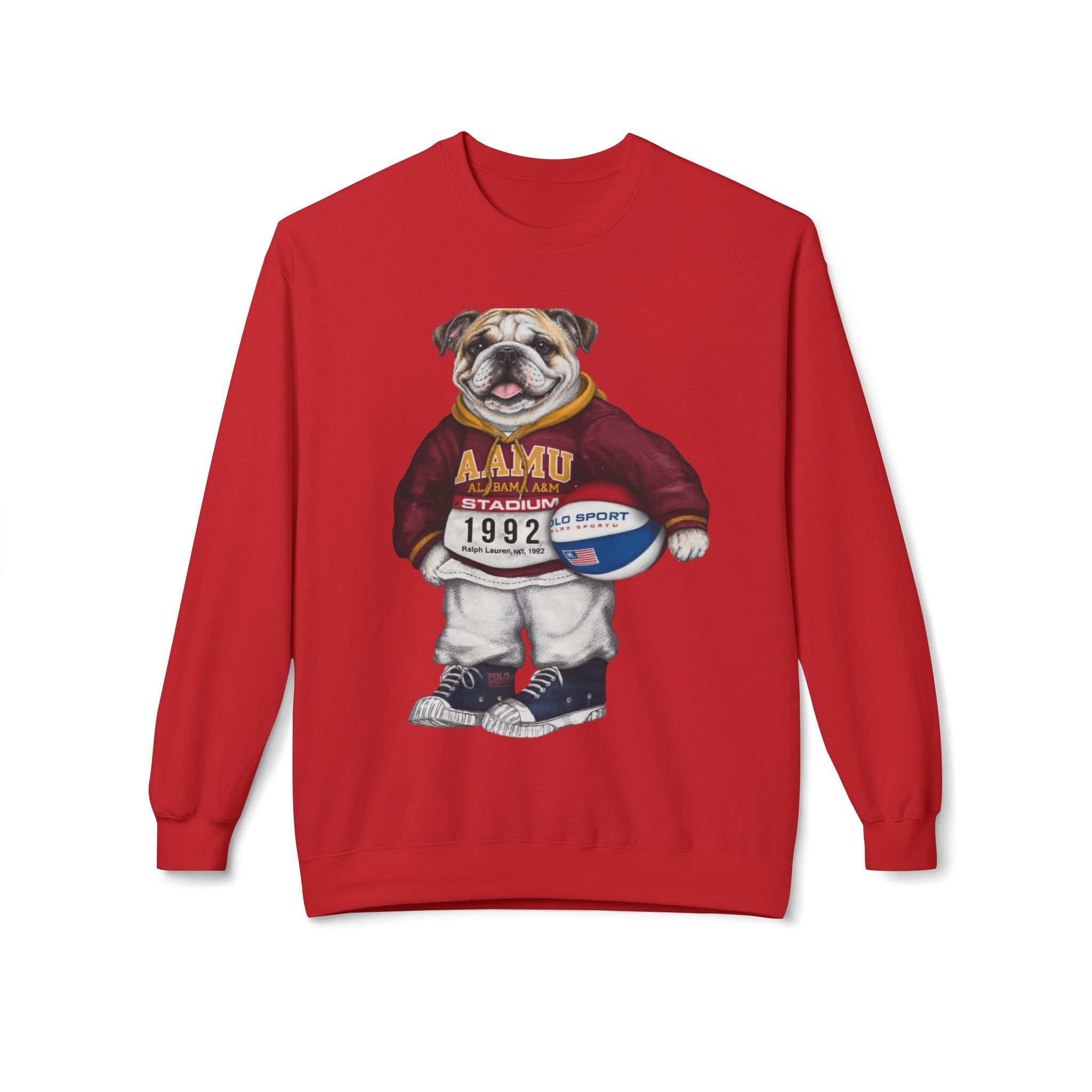 AAMU Bulldog Mascot Stadium Hoodie 1992- HBCU Polo Bear sweatshirt