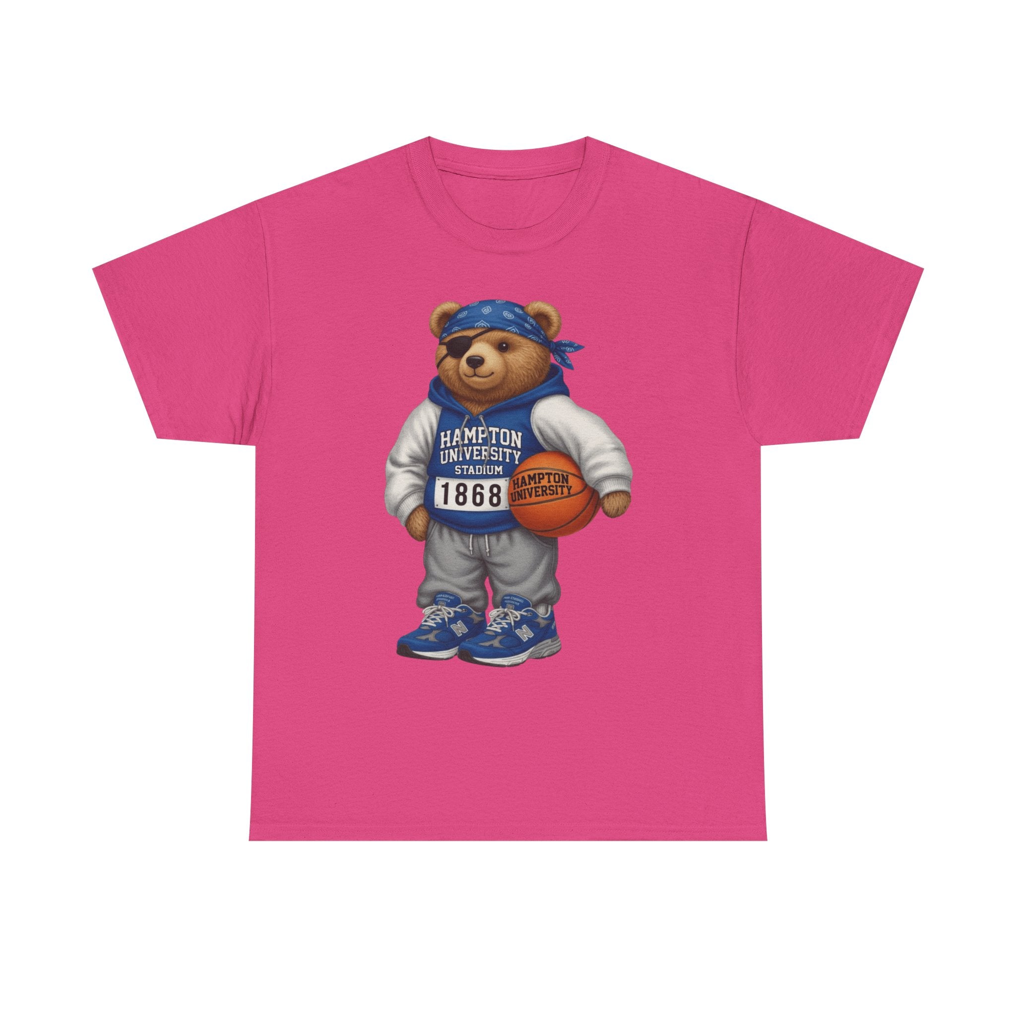 Hampton University  Bear Basketball T-Shirt - '1868' Vintage Campus Spirit Tee