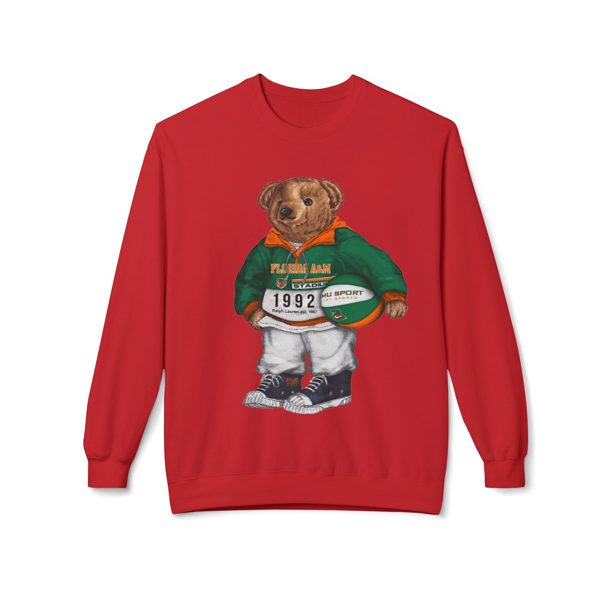 FAMU Rattlers Mascot Basketball Spirit- HBCU Polo Bear sweatshirt