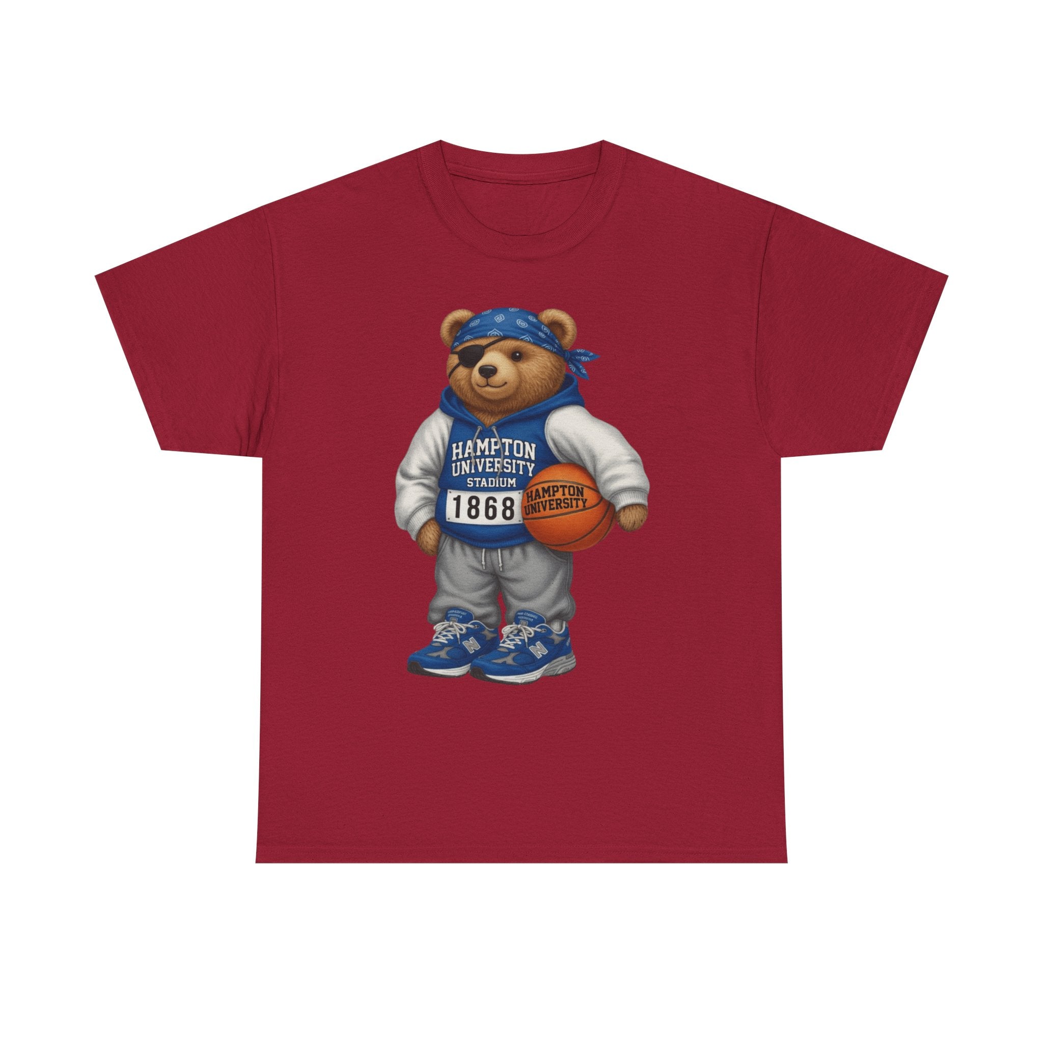 Hampton University  Bear Basketball T-Shirt - '1868' Vintage Campus Spirit Tee