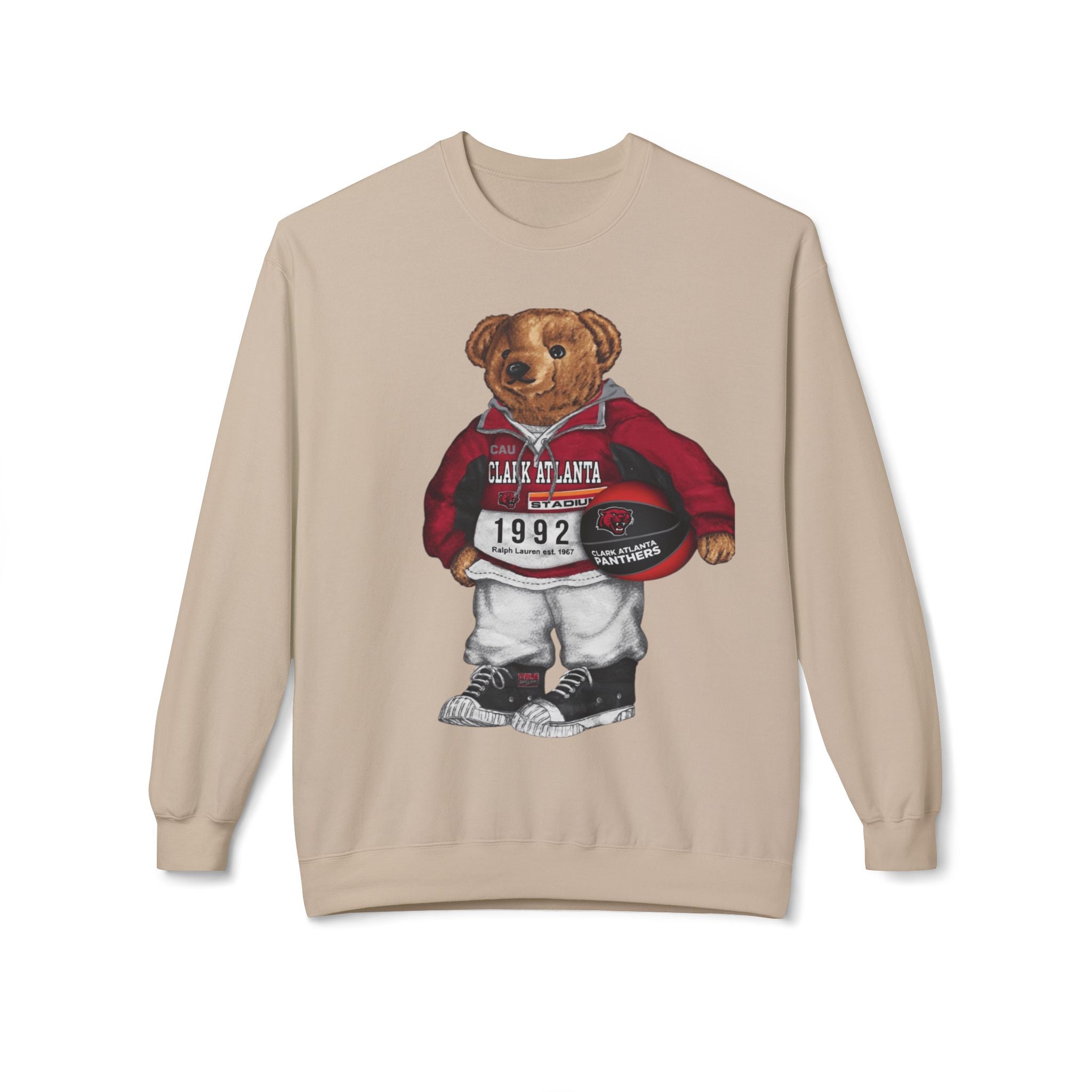 Clark Atlanta Panthers Bear Mascot- HBCU Polo Bear sweatshirt