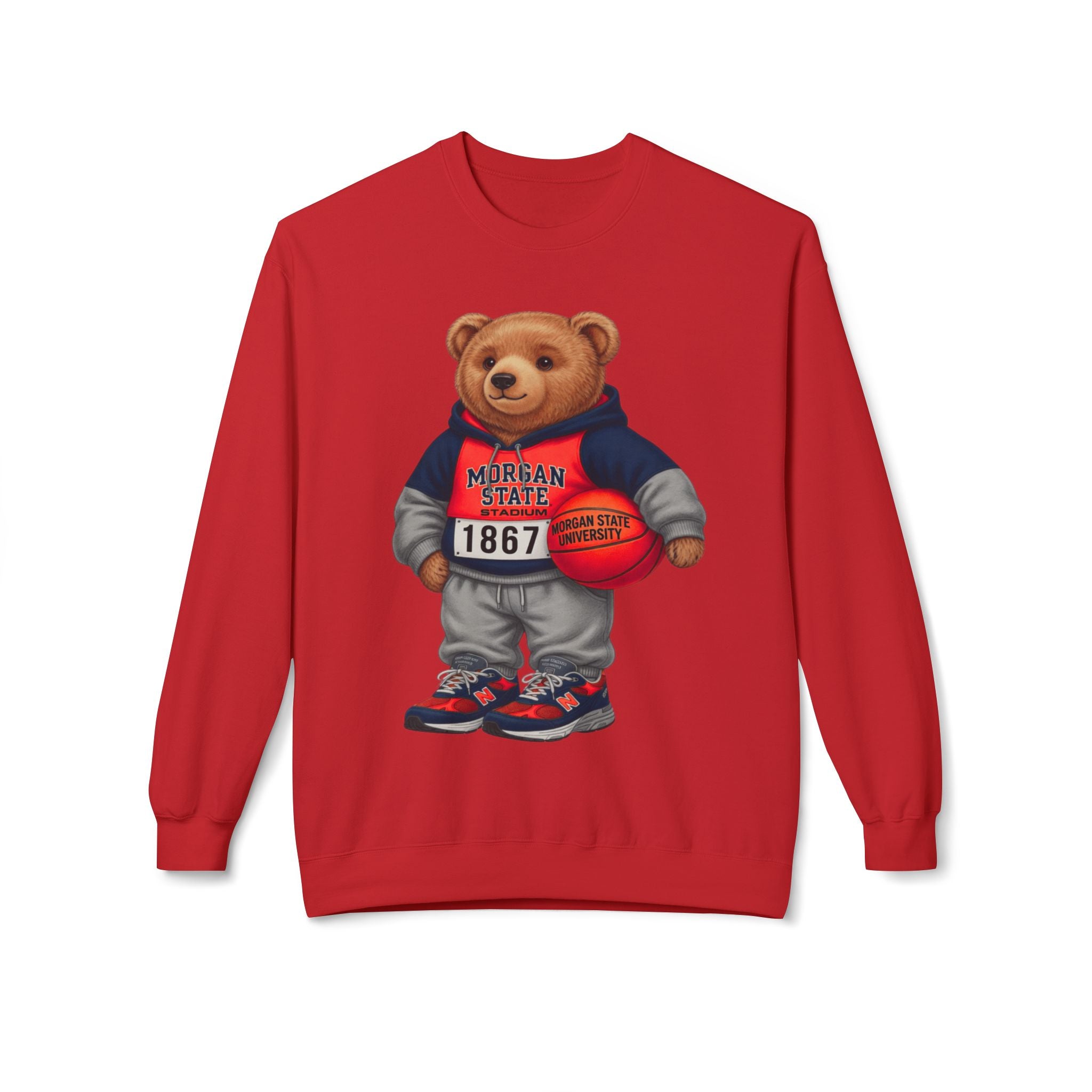 Morgan State Bear Mascot- HBCU Polo Bear sweatshirt
