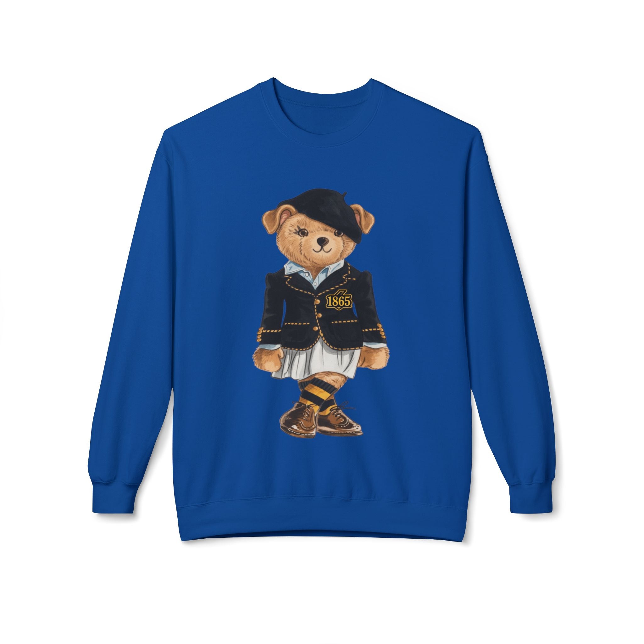 Bowie State Lady Teddy Bear Mascot- HBCU Polo Bear sweatshirt