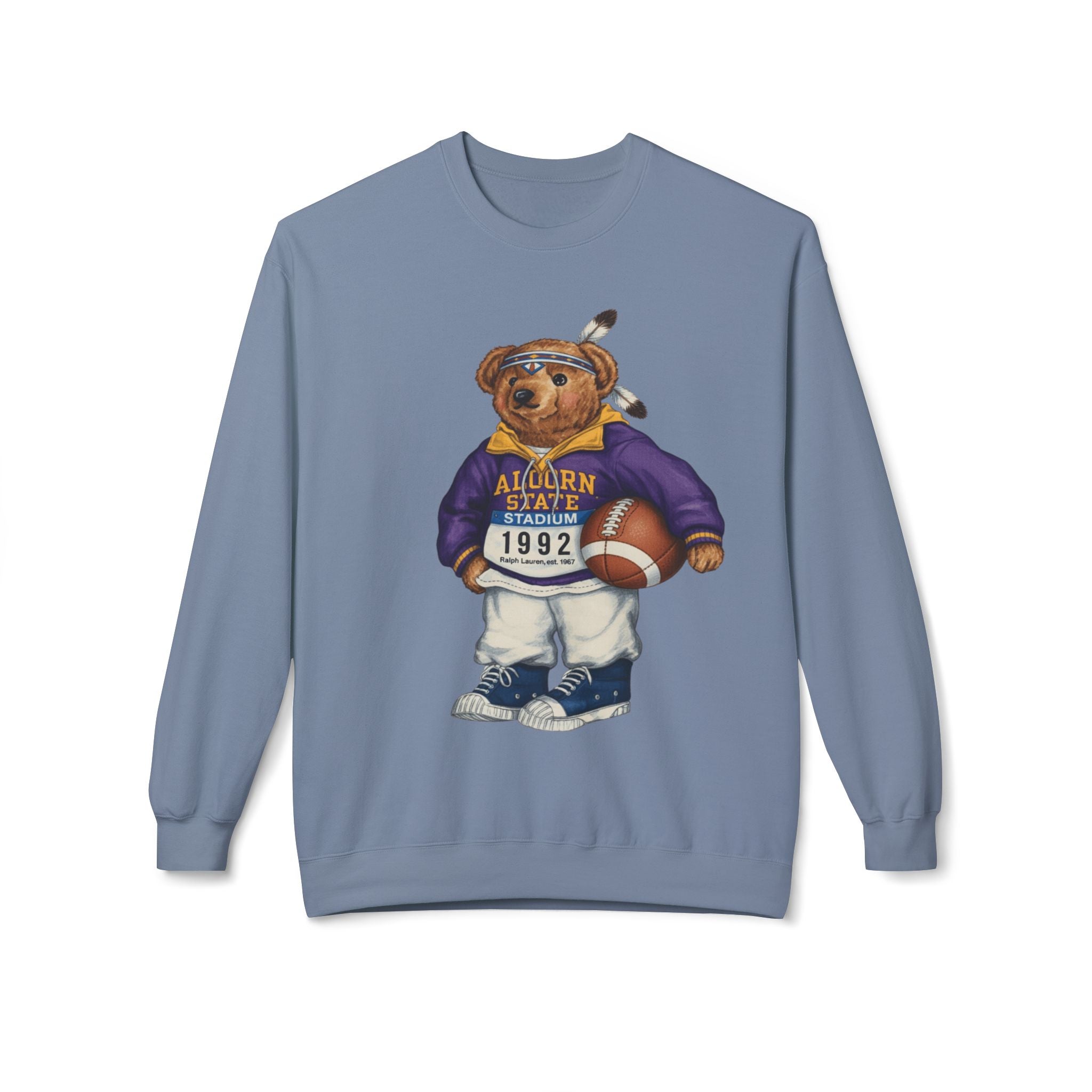 Auburn State Stadium Teddy Bear Mascot 1992- HBCU Polo Bear sweatshirt