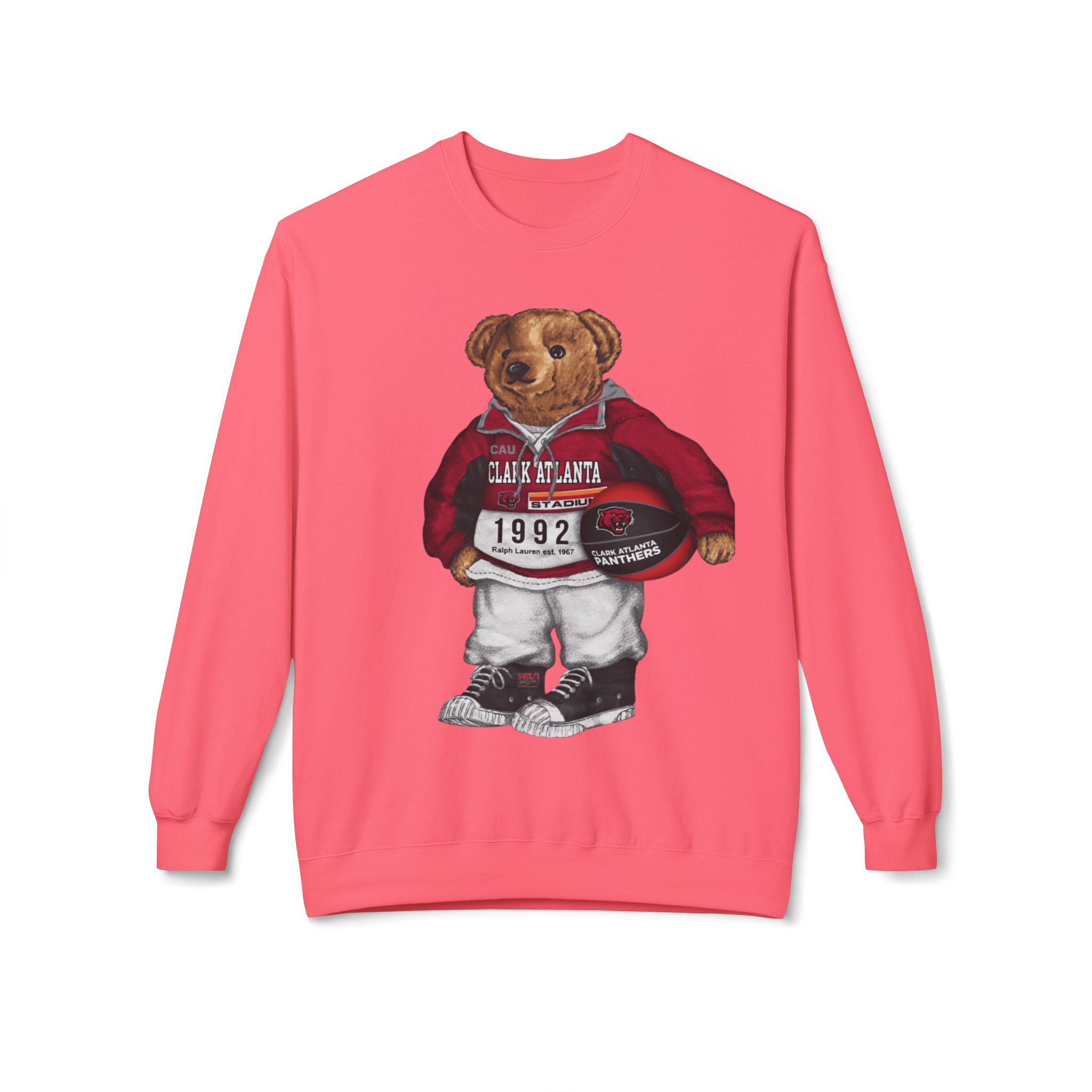 Clark Atlanta Panthers Bear Mascot- HBCU Polo Bear sweatshirt
