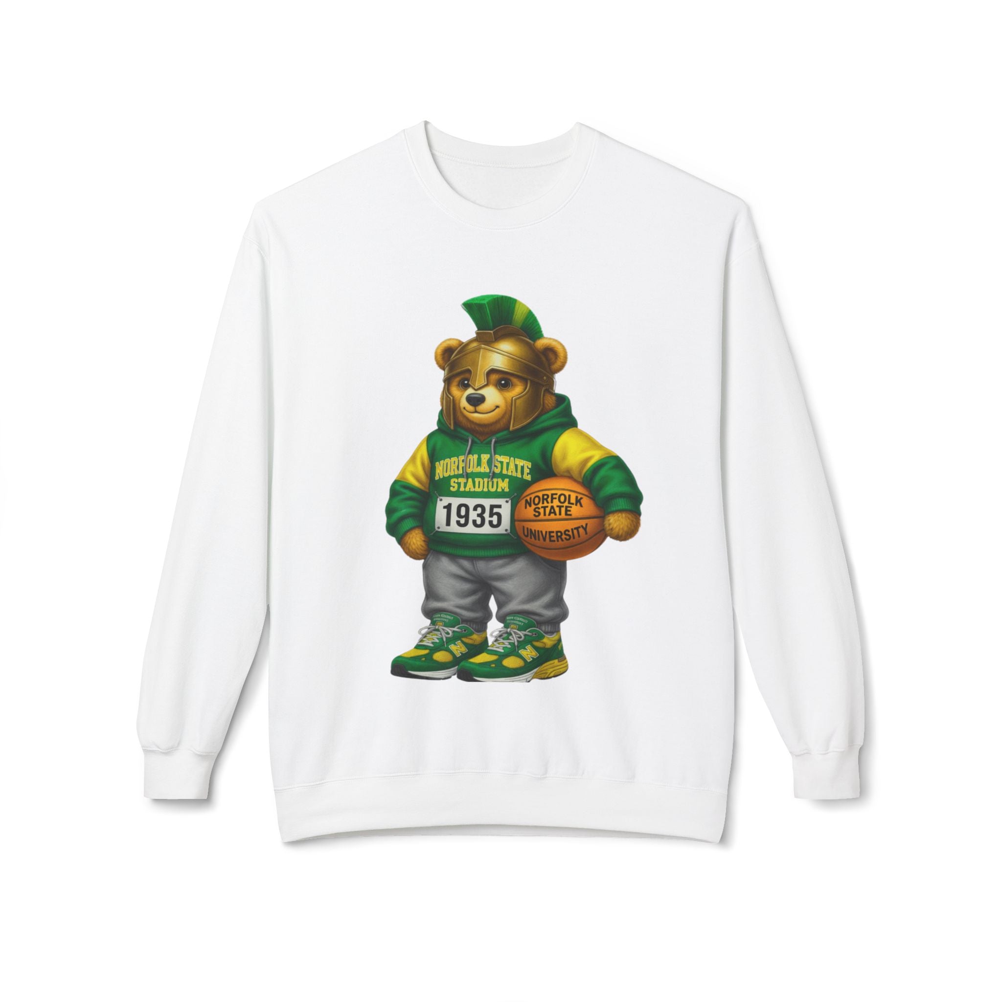 Norfolk State Bear Mascot- HBCU Polo Bear sweatshirt