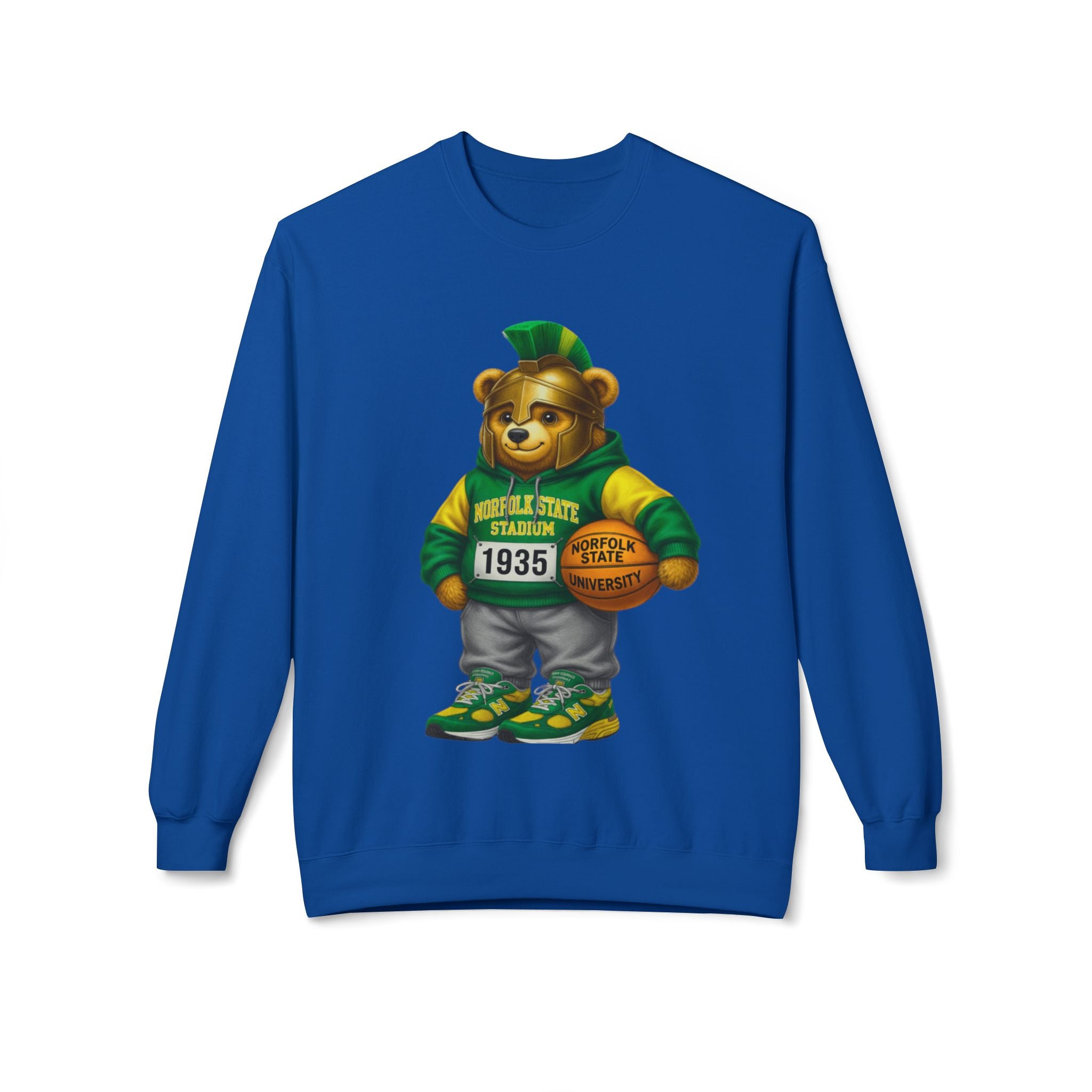 Norfolk State Bear Mascot- HBCU Polo Bear sweatshirt