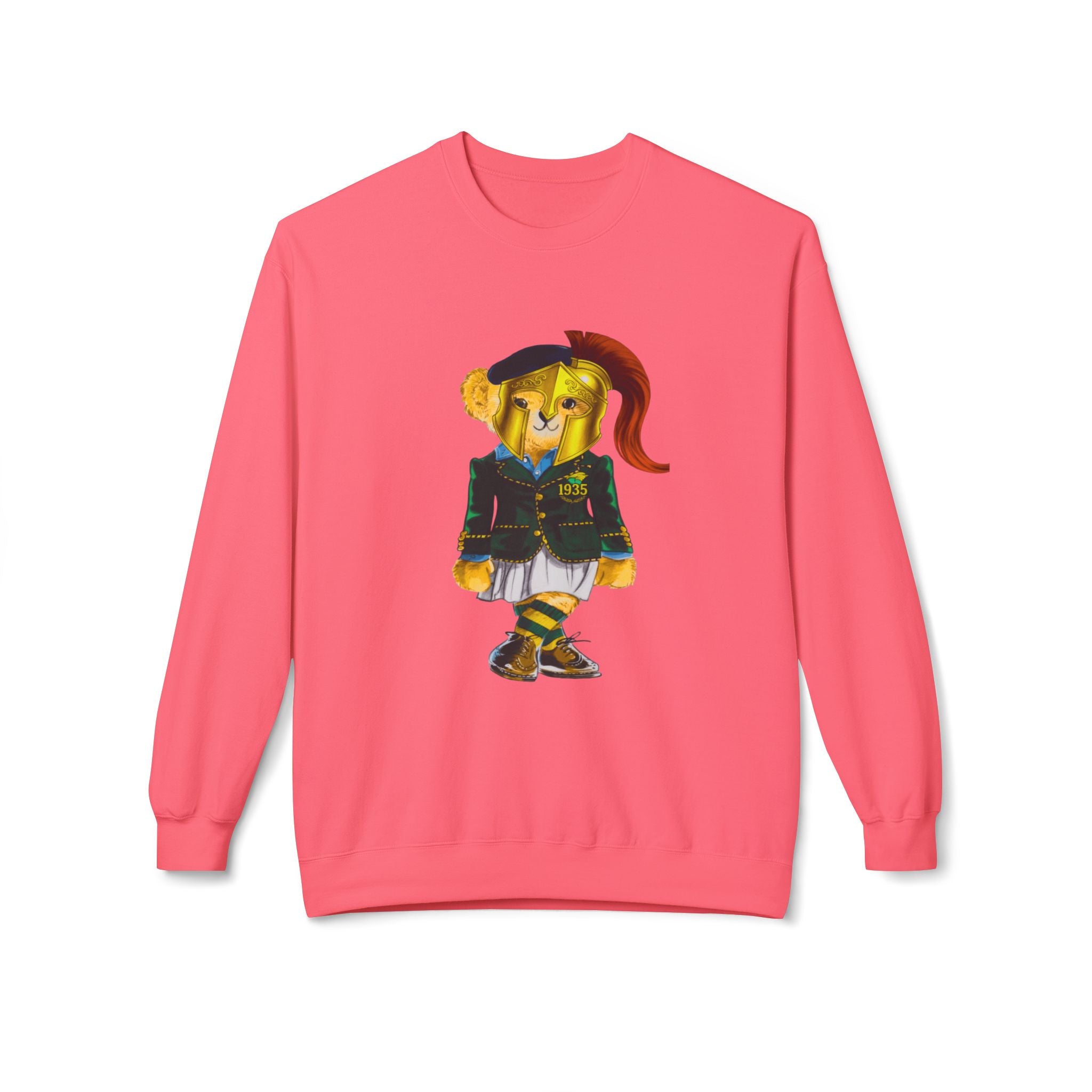 Norfolk State Lady Bear in Golden Helmet Sweatshirt | HBCU Polo Bear
