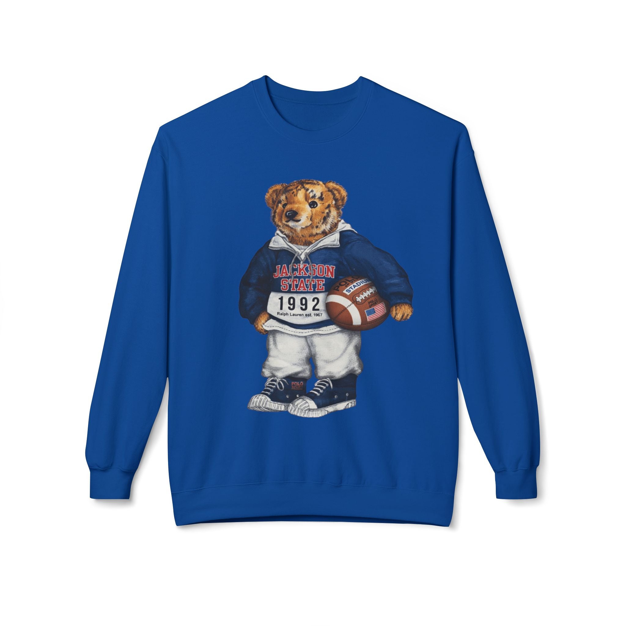 Jackson State Bear Mascot- HBCU Polo Bear sweatshirt