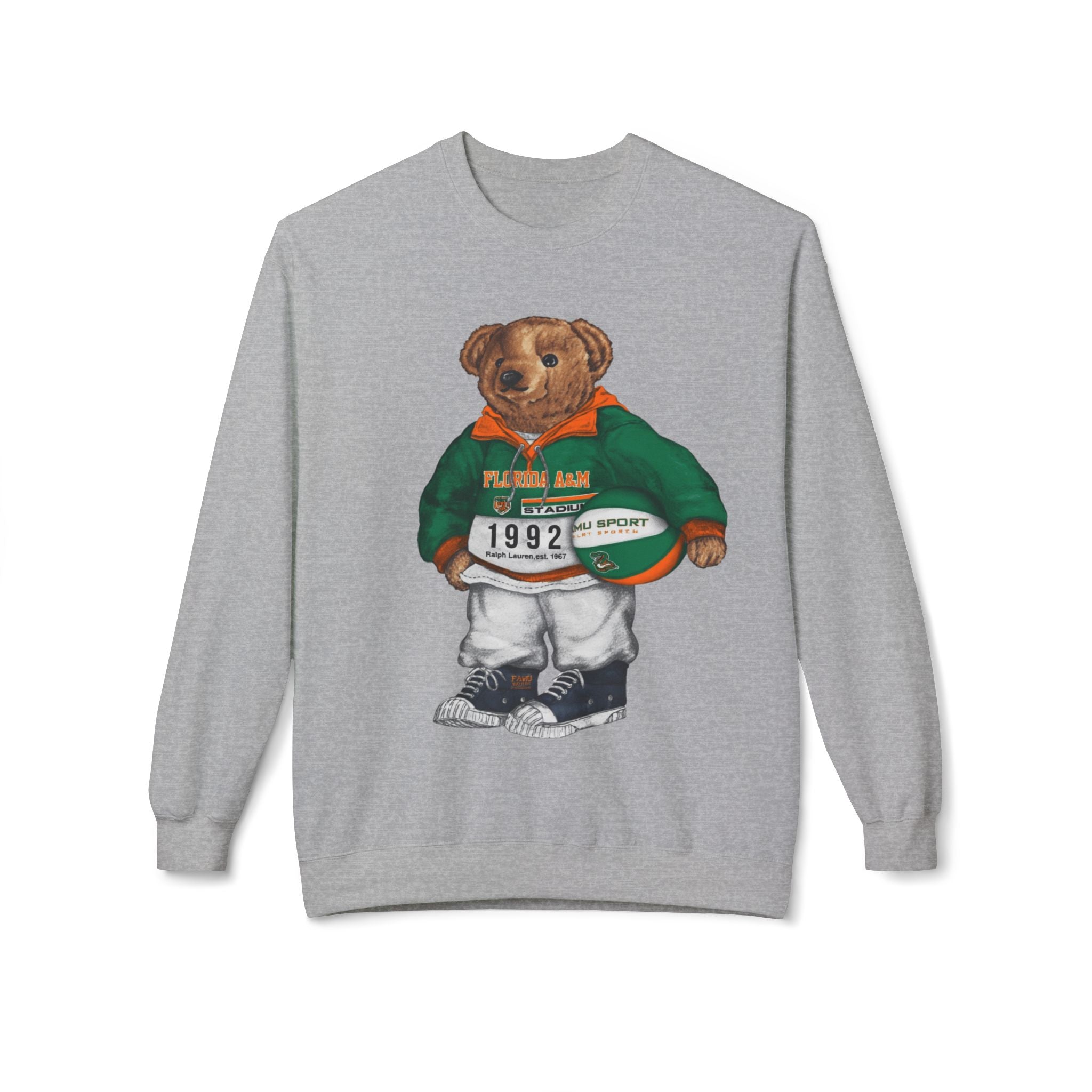 FAMU Rattlers Mascot Basketball Spirit- HBCU Polo Bear sweatshirt