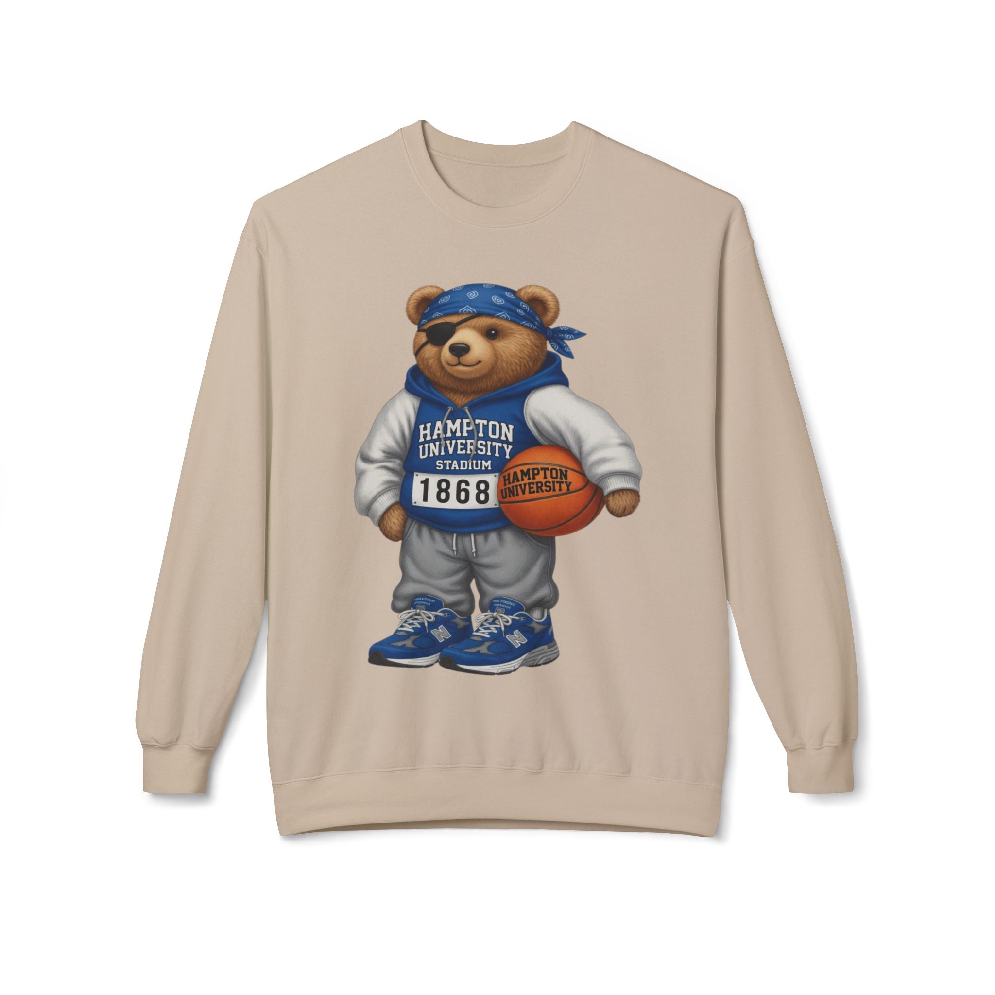 Hampton University Stadium Bear Mascot- HBCU Polo Bear sweatshirt