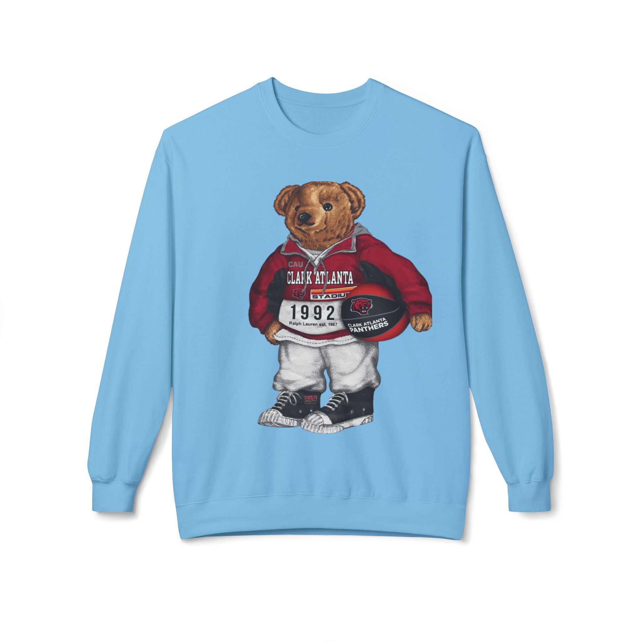 Clark Atlanta Panthers Bear Mascot- HBCU Polo Bear sweatshirt
