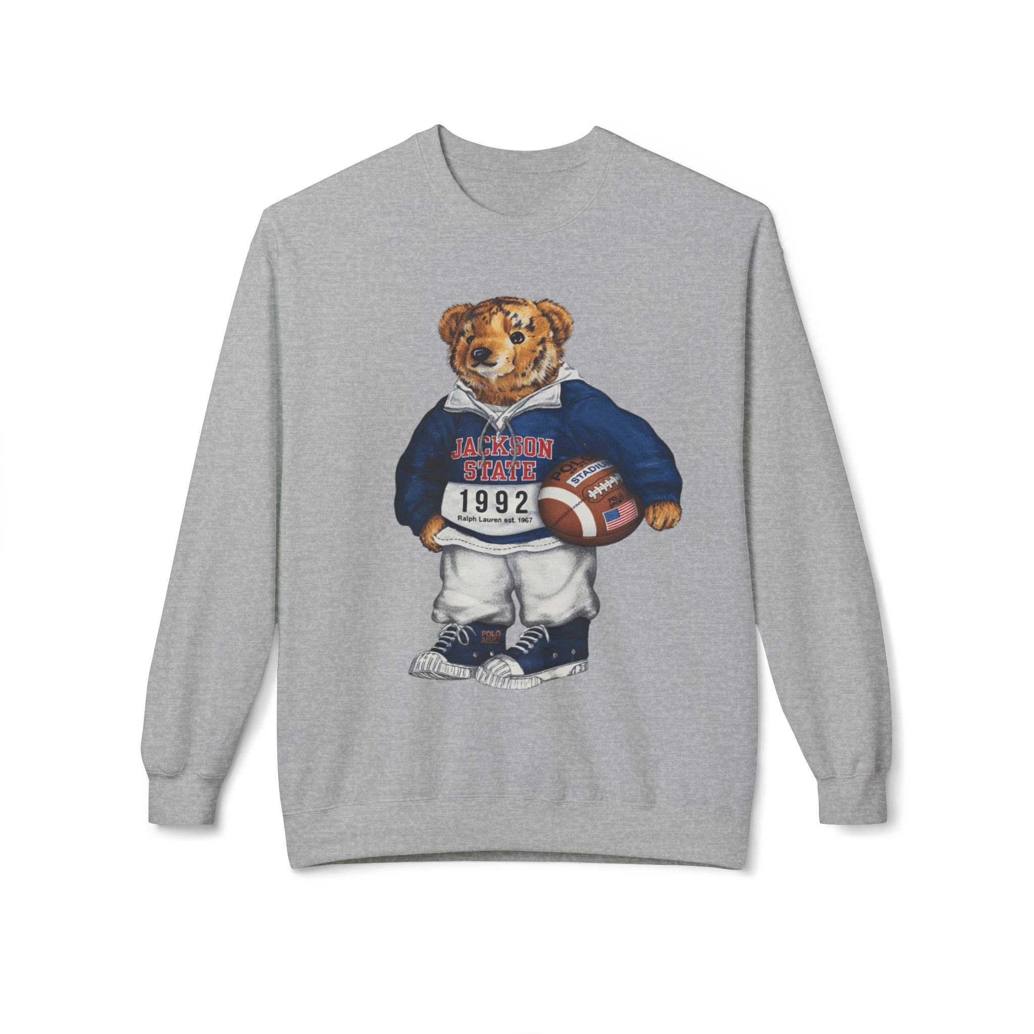 Jackson State Bear Mascot- HBCU Polo Bear sweatshirt