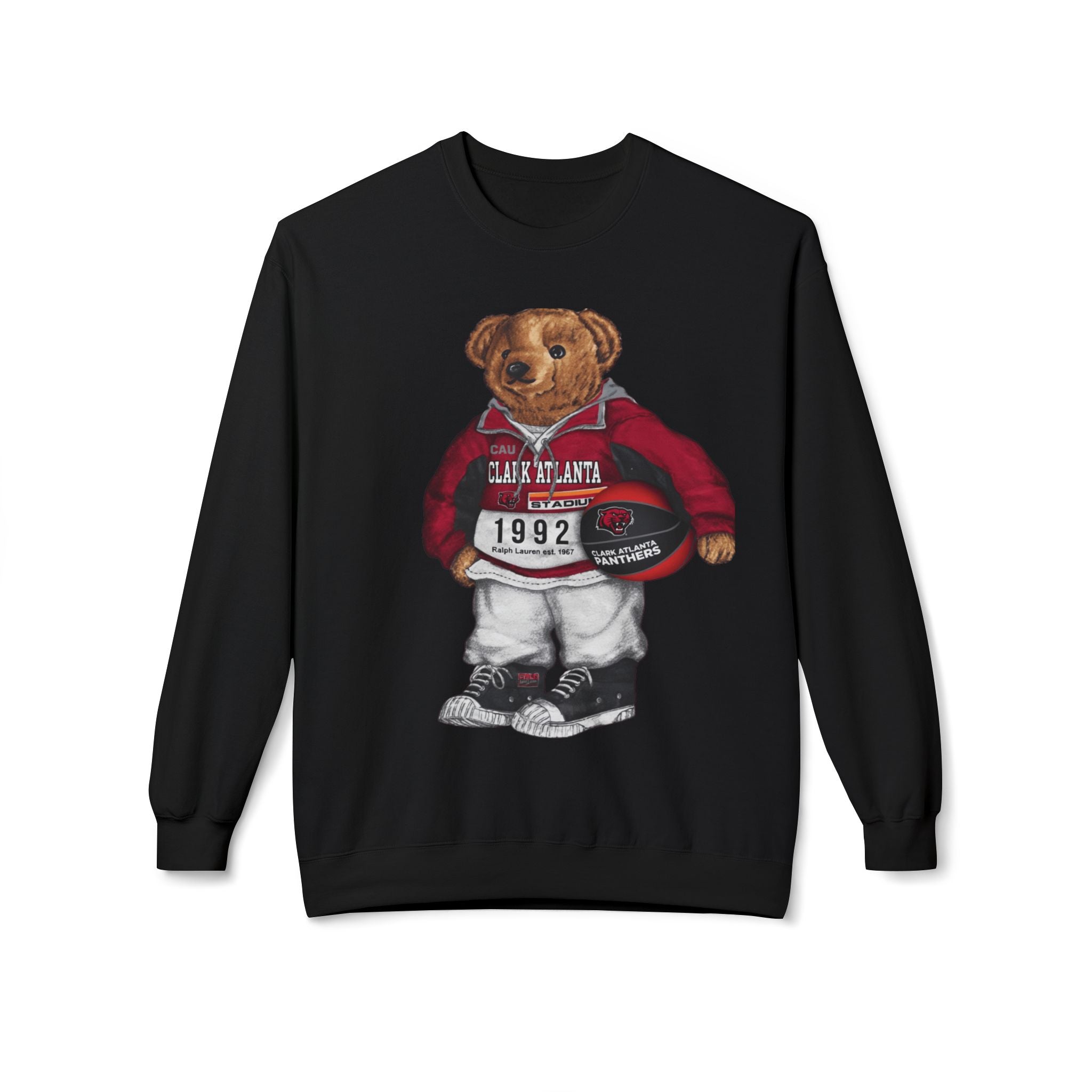 Clark Atlanta Panthers Bear Mascot- HBCU Polo Bear sweatshirt