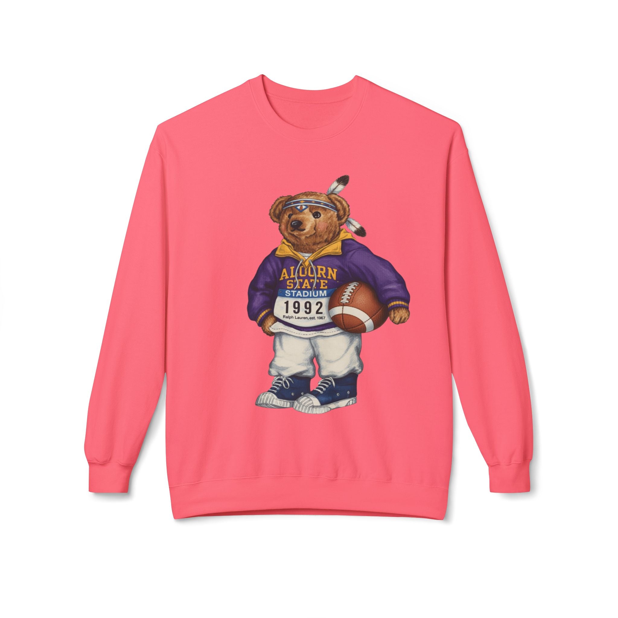 Auburn State Stadium Teddy Bear Mascot 1992- HBCU Polo Bear sweatshirt