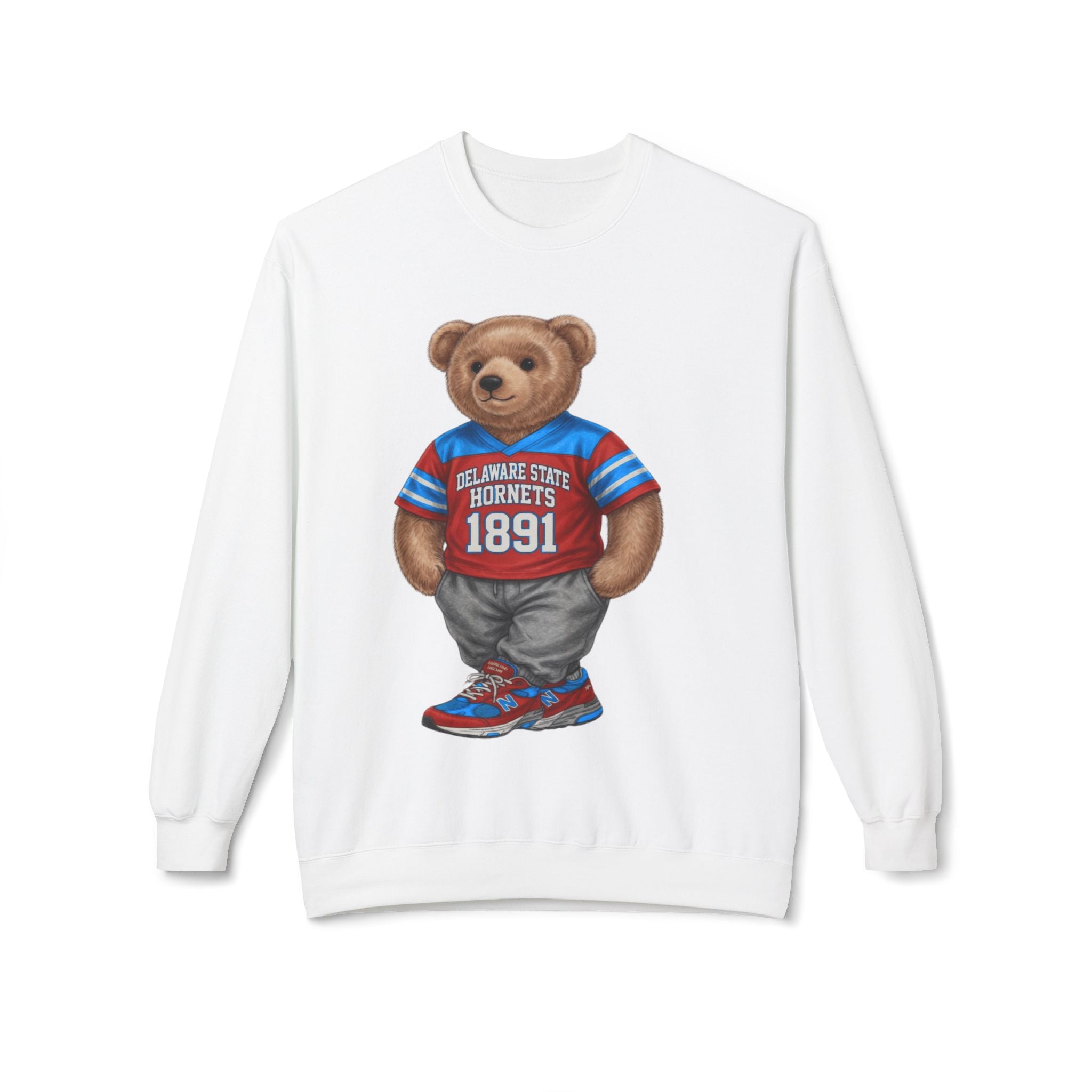 Delaware State Hornets Mascot Bear- HBCU Polo Bear sweatshirt