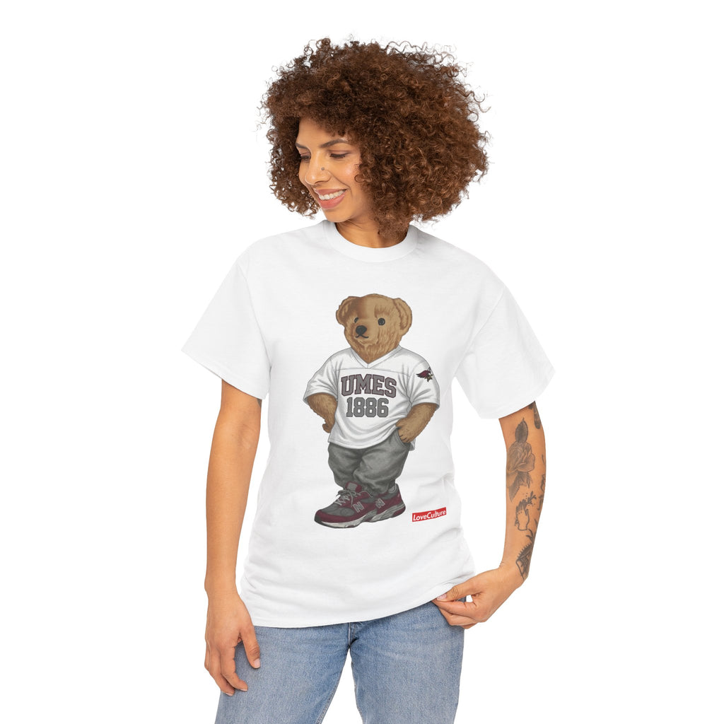 UMES Bear Mascot Tee | Teddy Bear Graphic T-Shirt, UMES 1886 Sweatshirt Style, Maryland Eastern Shore