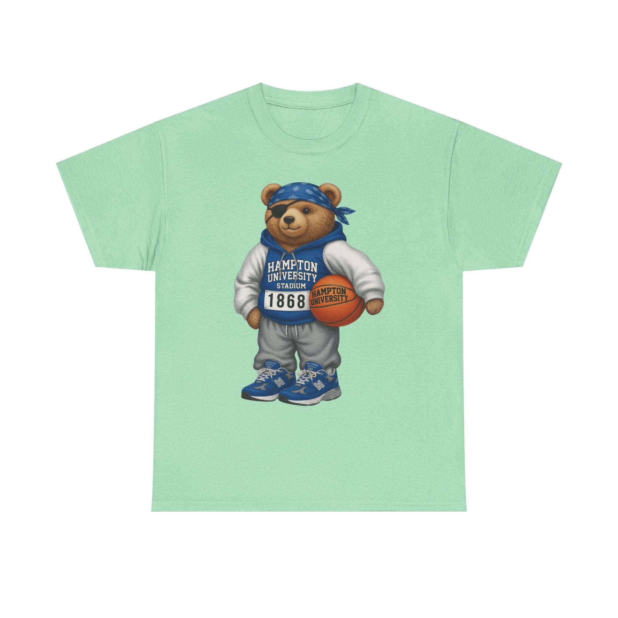 Hampton University  Bear Basketball T-Shirt - '1868' Vintage Campus Spirit Tee