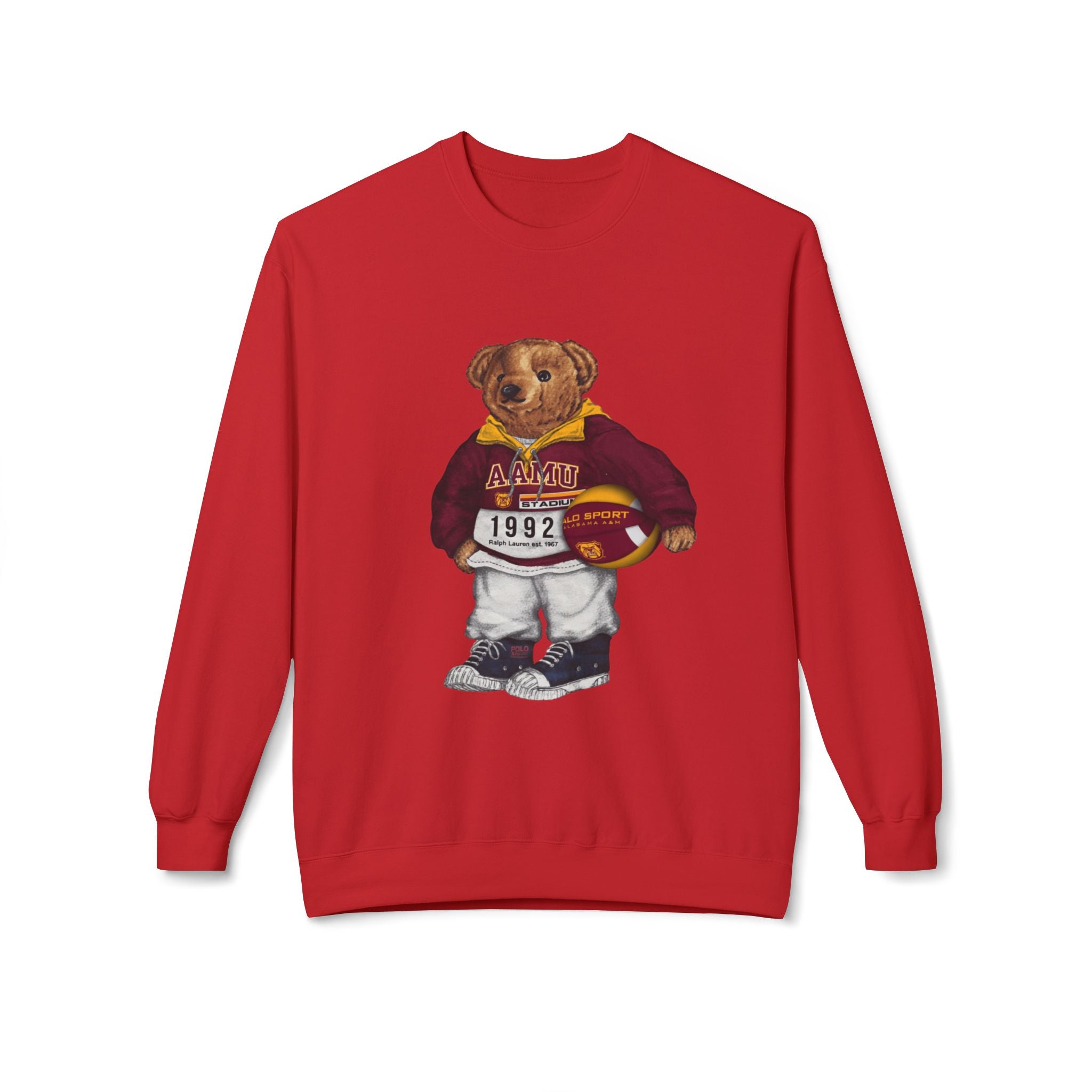 Alabama A&M University Teddy Bear Mascot- HBCU Polo Bear sweatshirt