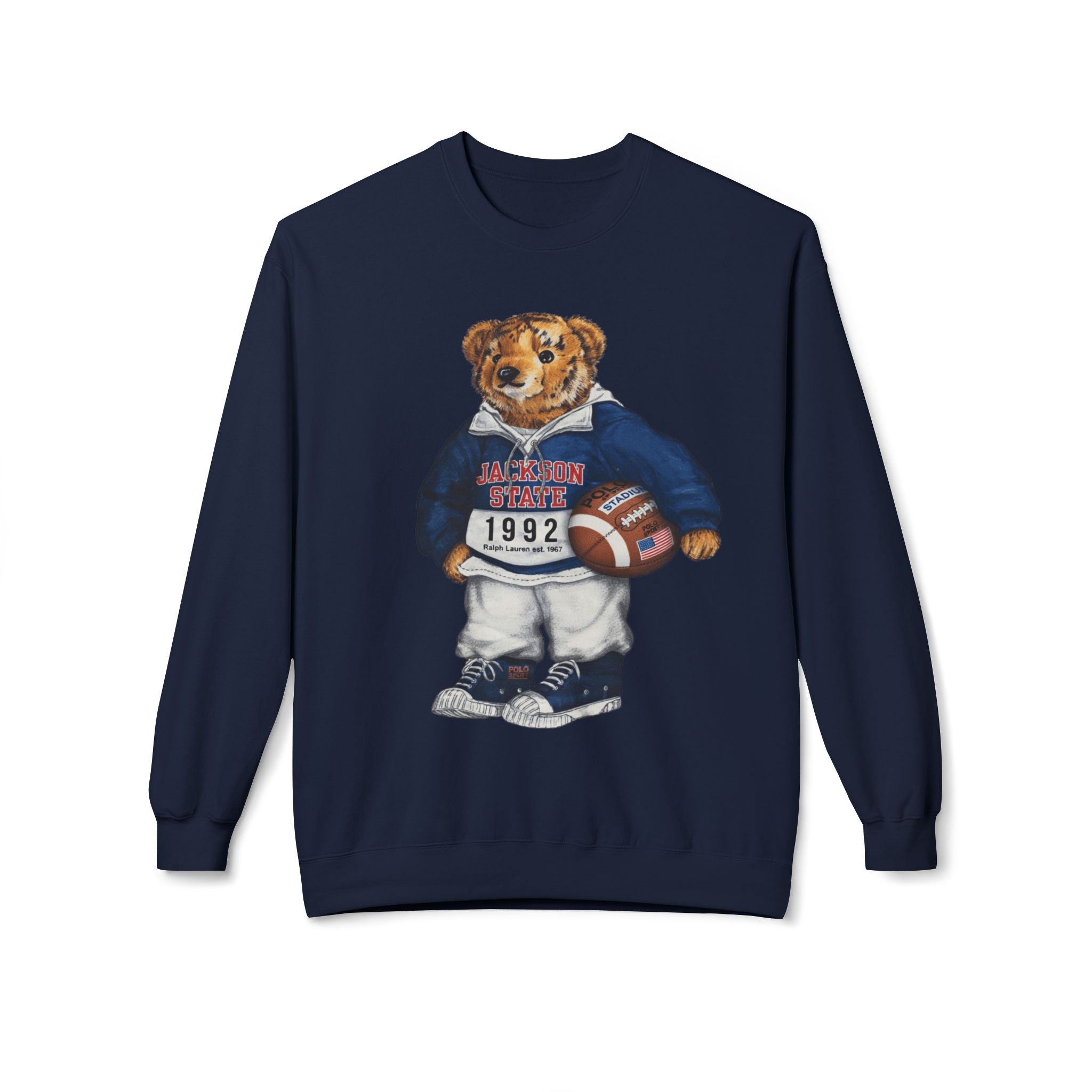 Jackson State Bear Mascot- HBCU Polo Bear sweatshirt