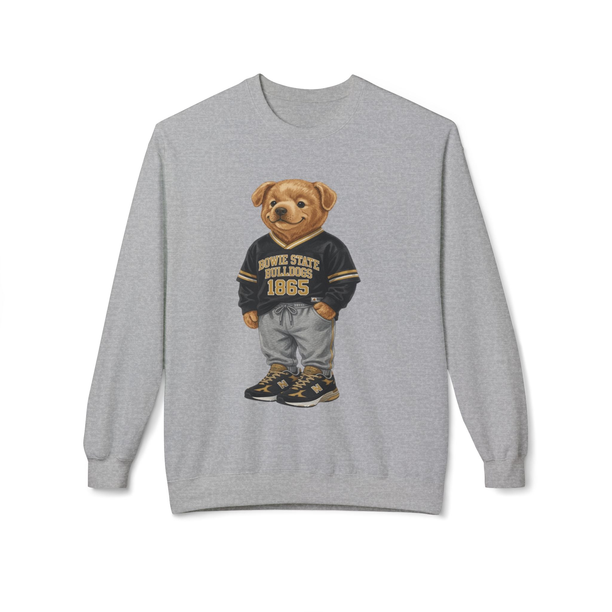 Bowie State Bulldogs Mascot Character- HBCU Polo Bear sweatshirt