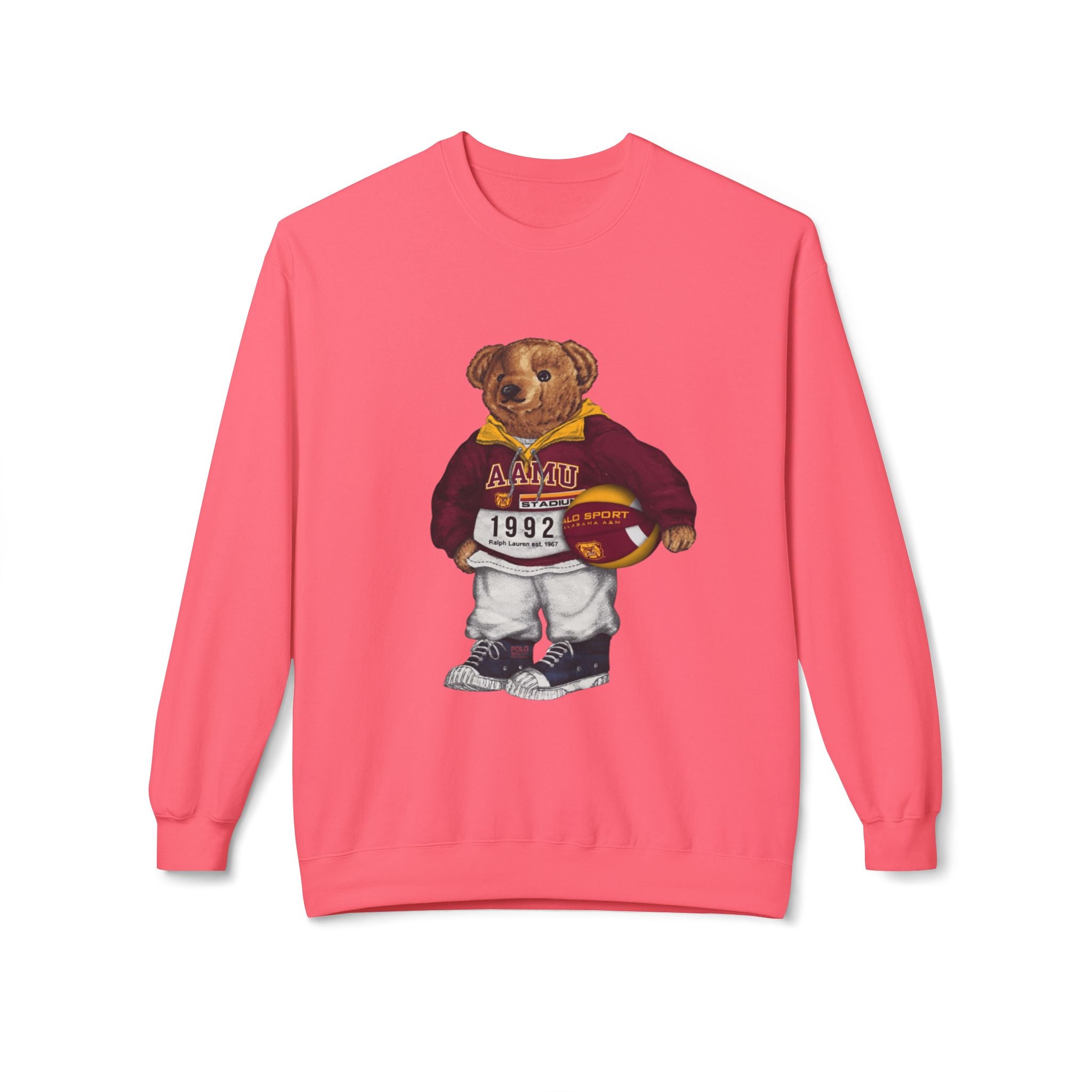Alabama A&M University Teddy Bear Mascot- HBCU Polo Bear sweatshirt
