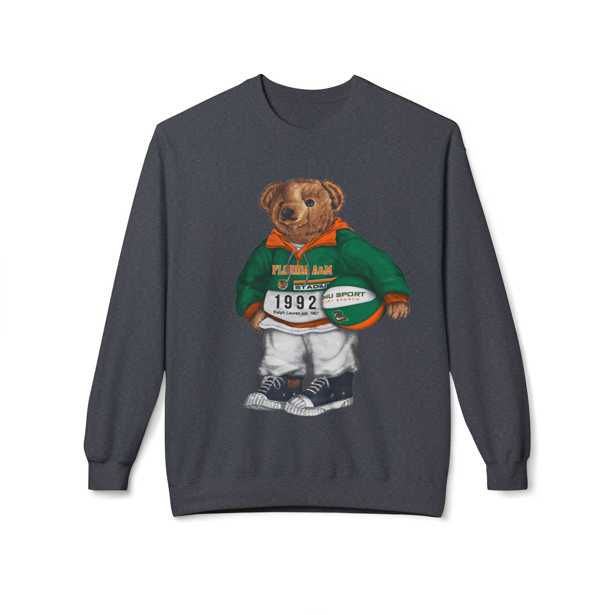 FAMU Rattlers Mascot Basketball Spirit- HBCU Polo Bear sweatshirt