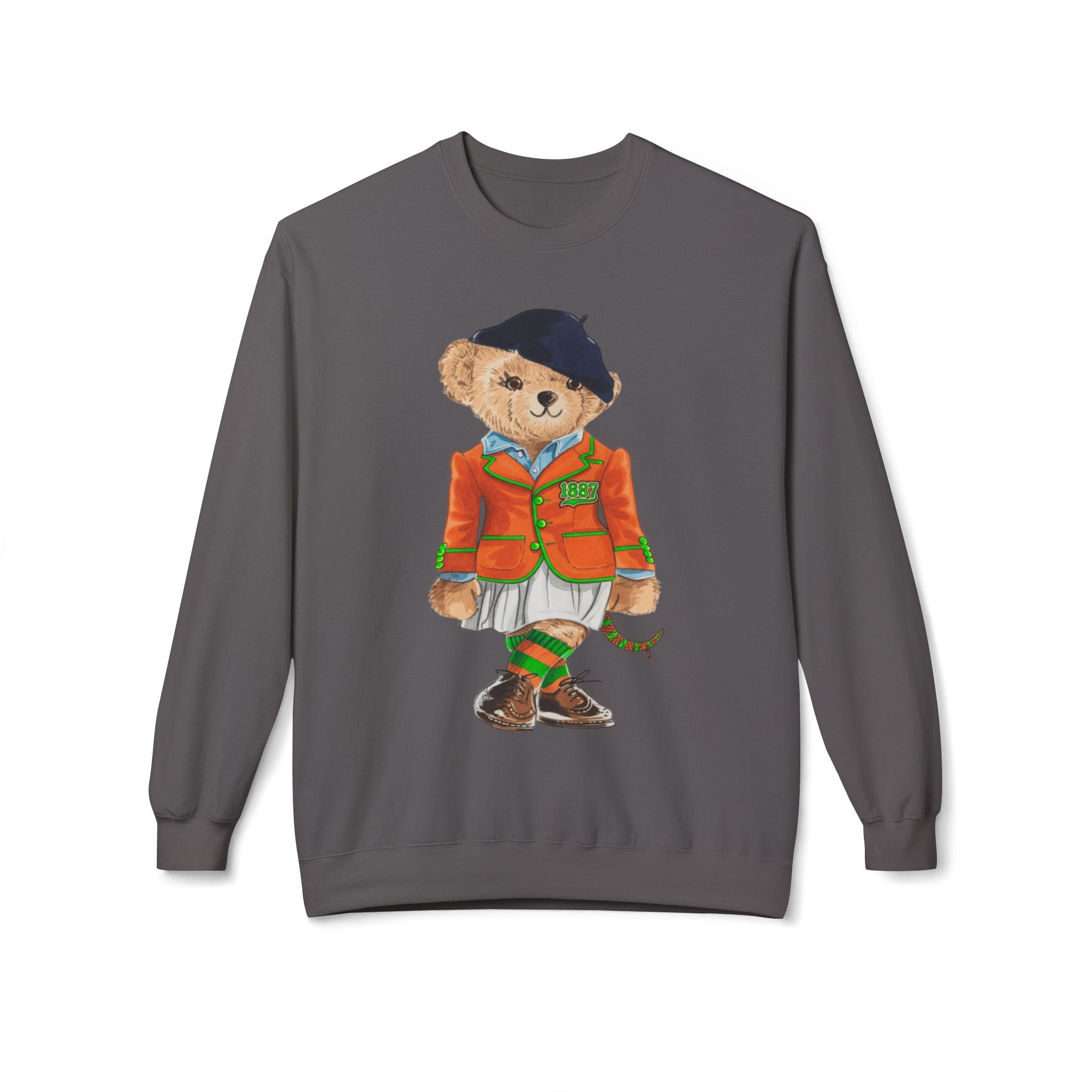 FAMU Polo Bear Sweatshirt | HBCU Teddy Bear Crewneck